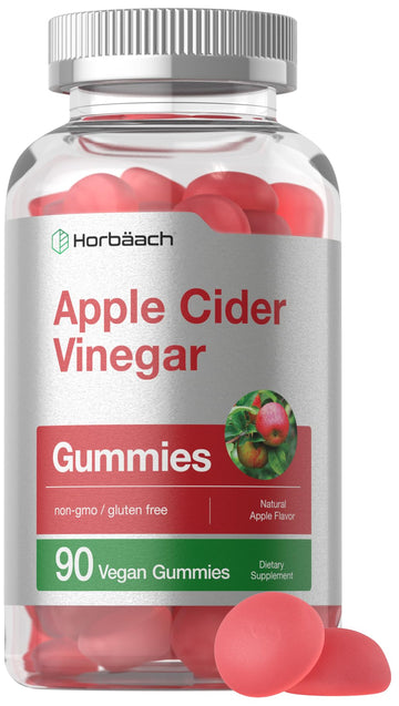 Vegan Apple Cider Vinegar Gummies | 90 Count | ACV Supplement | Natural Apple Flavor Horbäach buy supplements canada