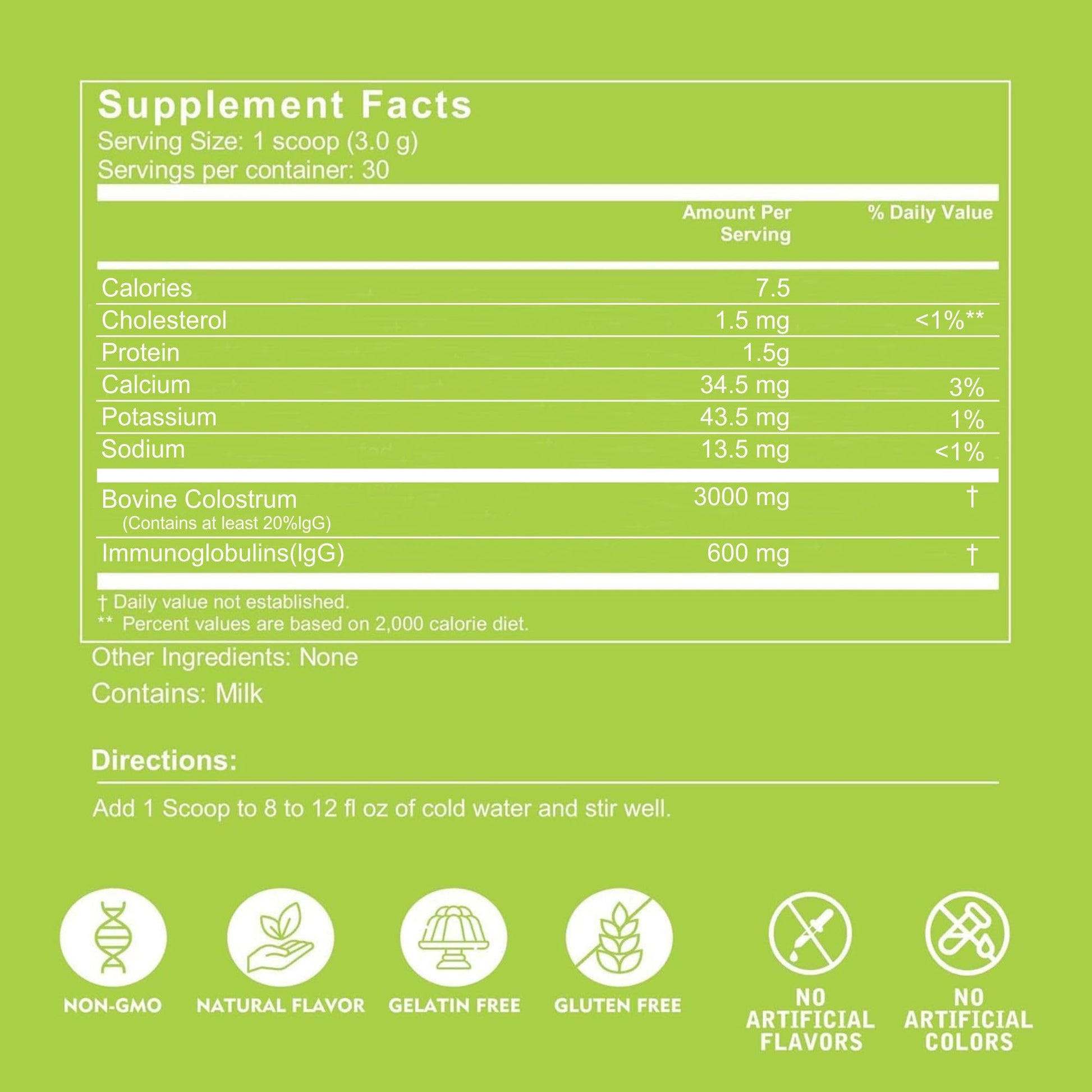 VITINITY Grass Fed Bovine Colostrum Powder for Humans 3000 mg - Natural IgG Colostrum Supplement Gut Health, Immune Support, Muscle Recovery, Wellness | Pure Colostrum Superfood,Unflavored 2 Pack VITINITY buy supplements canada