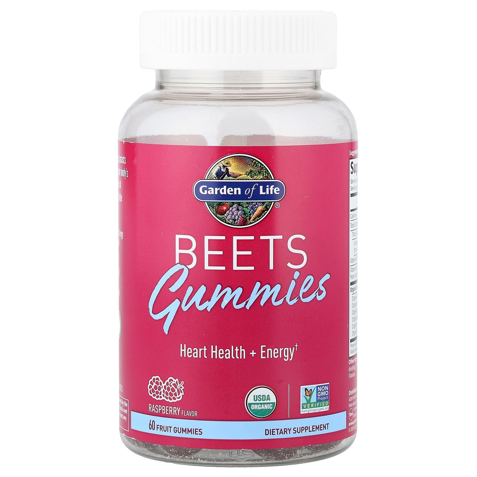 Garden of Life Organic Beet Root Gummies Made from Pectin with Antioxidants, Vitamin C, Vitamin D & B12 for Heart Health & Energy – BEETS Gummies – Vegan, Gluten Free, Non GMO, Raspberry, 30 Servings Garden of Life buy supplements canada