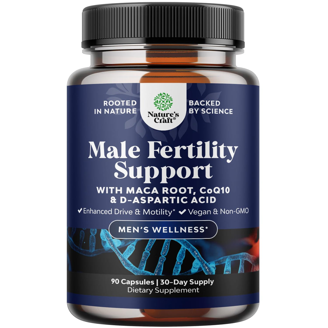 Pre Conception Male Fertility Supplement - Semen Volume Booster with CoQ10, Maca Root, Natures Craft buy supplements canada