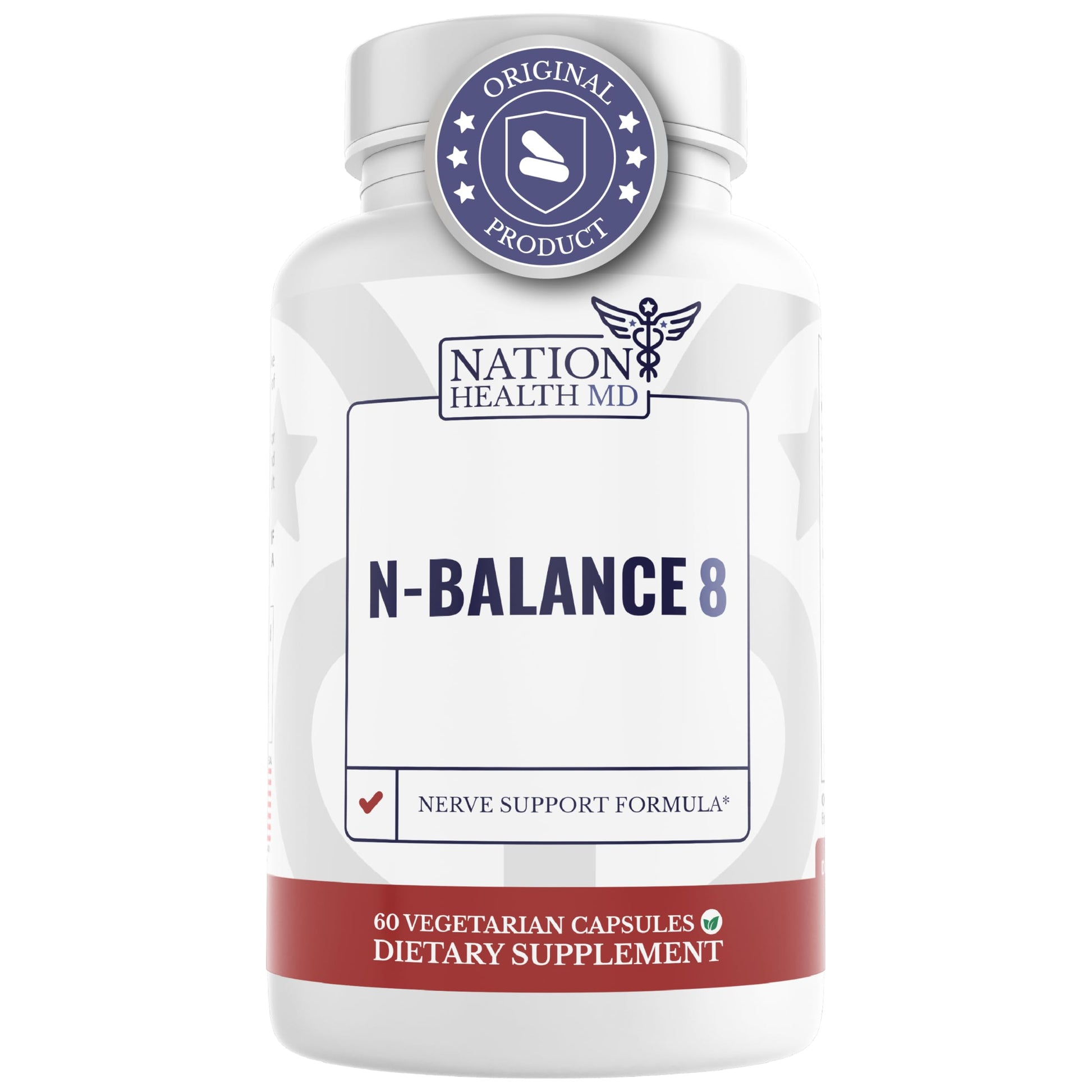 NATION HEALTH MD N-Balance 8 - Nerve Support Formula - Nerve Support Supplement with Alpha Lipoic Acid, Benfotiamine and ALA - Nerve Health Supplements for Men & Women, 120 Capsules NATION HEALTH MD buy supplements canada