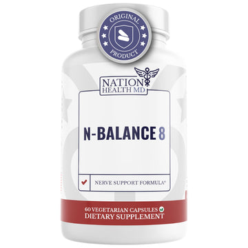 NATION HEALTH MD N-Balance 8 - Nerve Support Formula - Nerve Support Supplement with Alpha Lipoic Acid, Benfotiamine and ALA - Nerve Health Supplements for Men & Women, 120 Capsules NATION HEALTH MD buy supplements canada