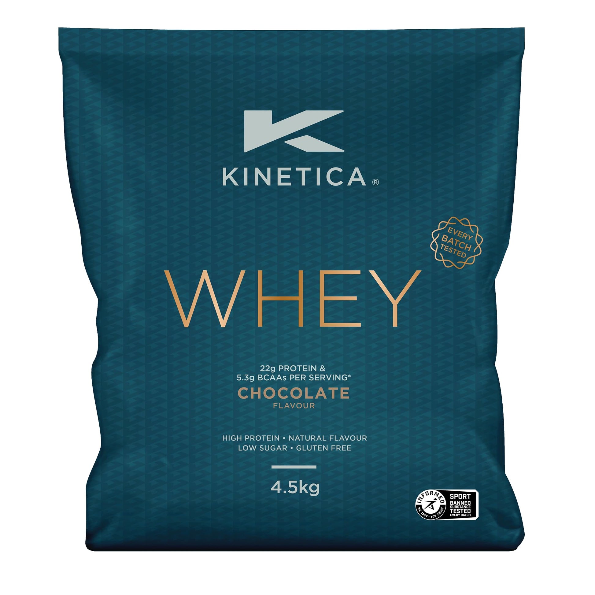 Kinetica Premium Whey Protein Powder | Grass Fed | Chocolate | 4.5kg | 150 Servings Kinetica buy supplements canada
