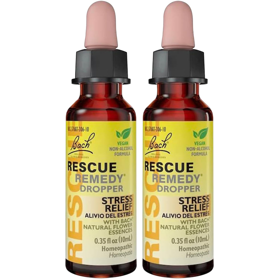 Bach RESCUE Remedy Dropper 10mL Bundle, Non-Alcohol Formula, Natural Stress Relief RESCUE buy supplements canada