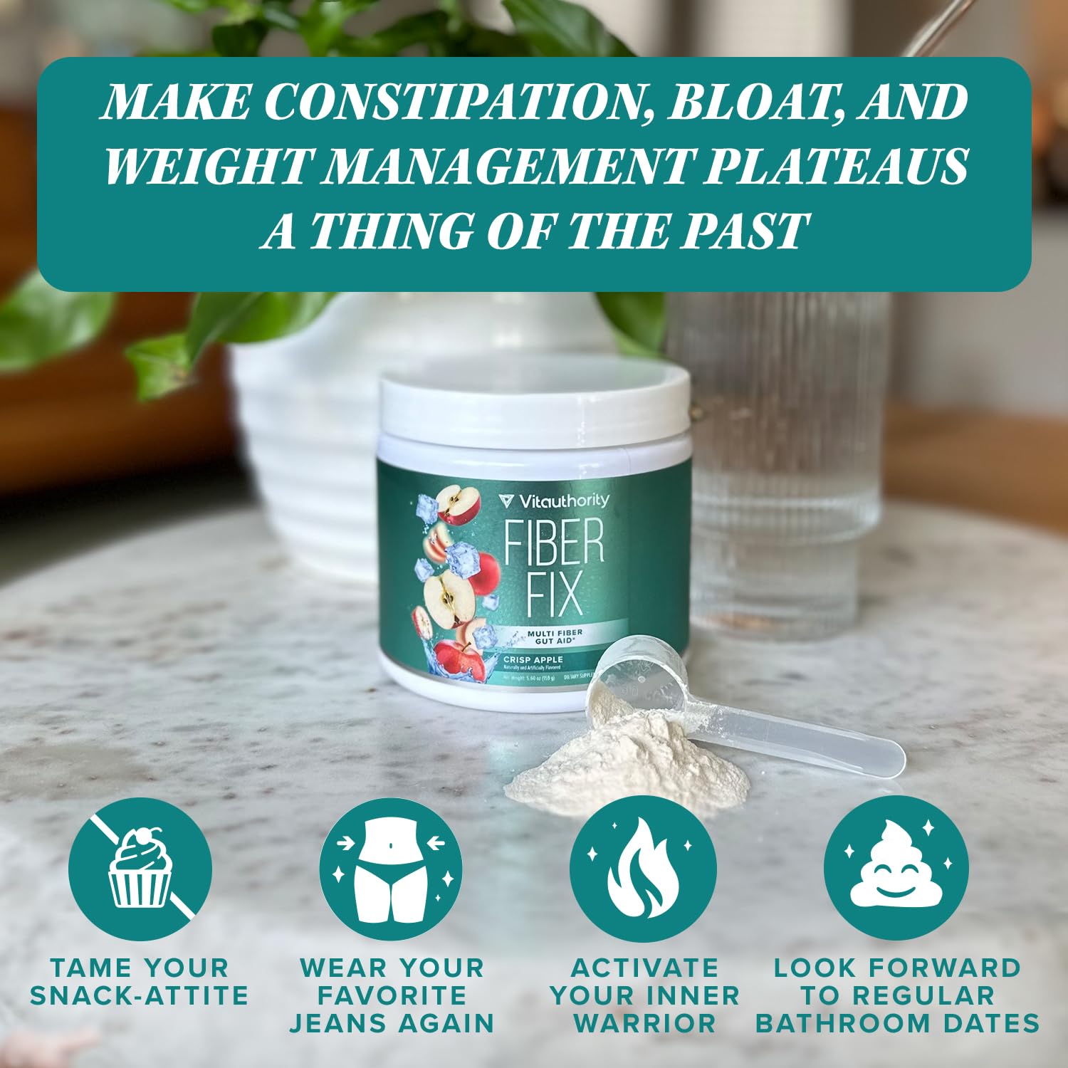 Vitauthority Prebiotic Fiber Powder Supplement - Healthy Gut Cleanse Detox for Women Vitauthority buy supplements canada