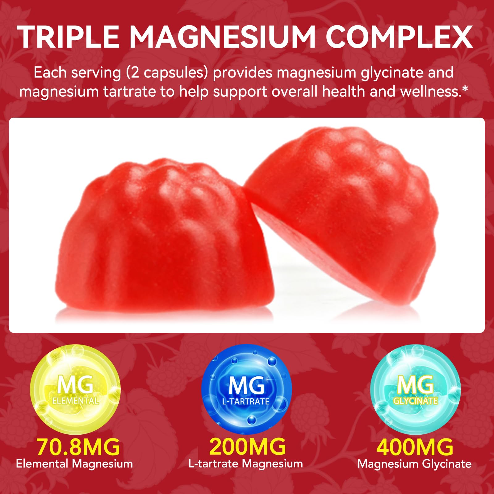Magnesium Glycinate Gummies 600mg – Sugar-Free High Absorption Magnesium with L-Threonate, Supports Relaxation, Calm & Restful Sleep, Pegciz buy supplements canada
