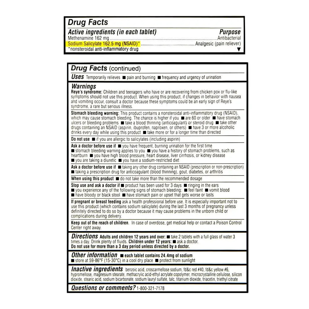 Quality Choice Urinary Pain Relief Antibacterial Plus, Urinary Tract Protection, Helps Control Symptoms of (UTI) Until You Can See a Doctor. 24 Tablets Quality Choice buy supplements canada