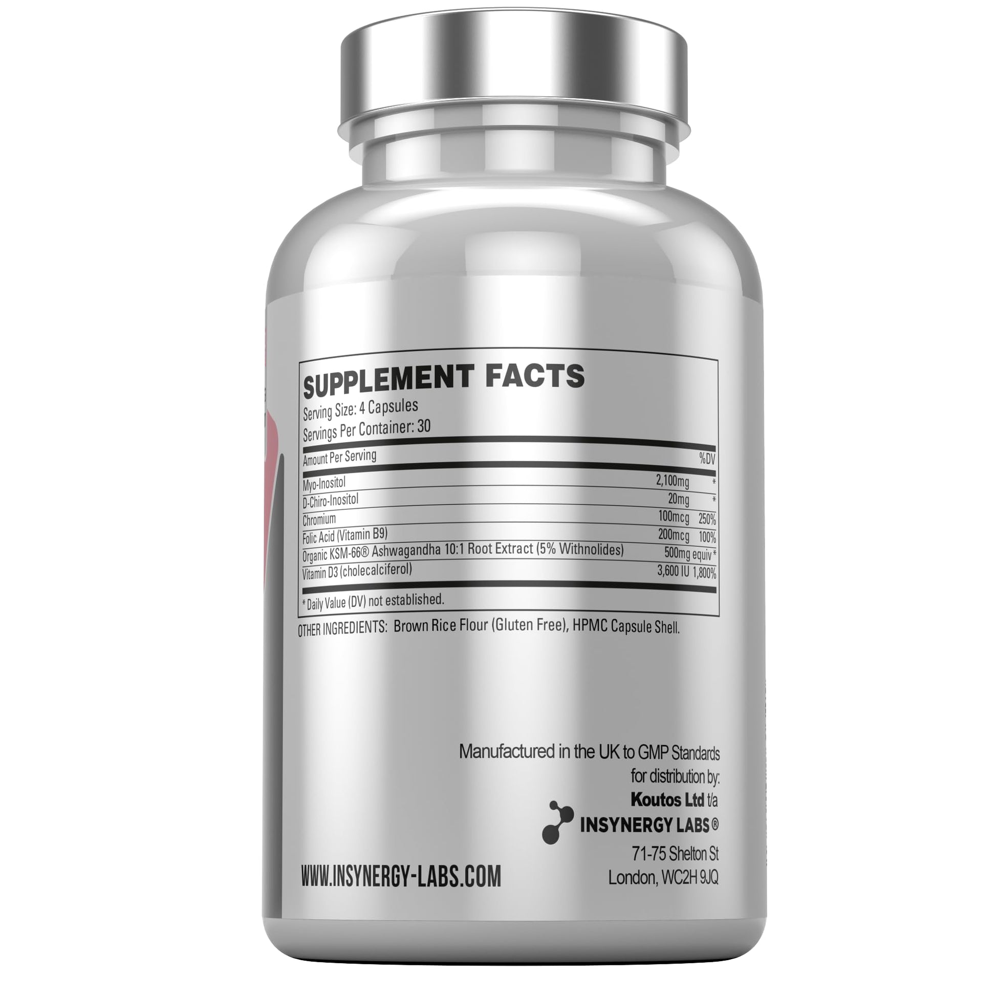PCOS Pro - Ultra Premium Inositol PCOS Supplement (4X Extra Ingredients) Myo Inositol Insynergy Labs buy supplements canada