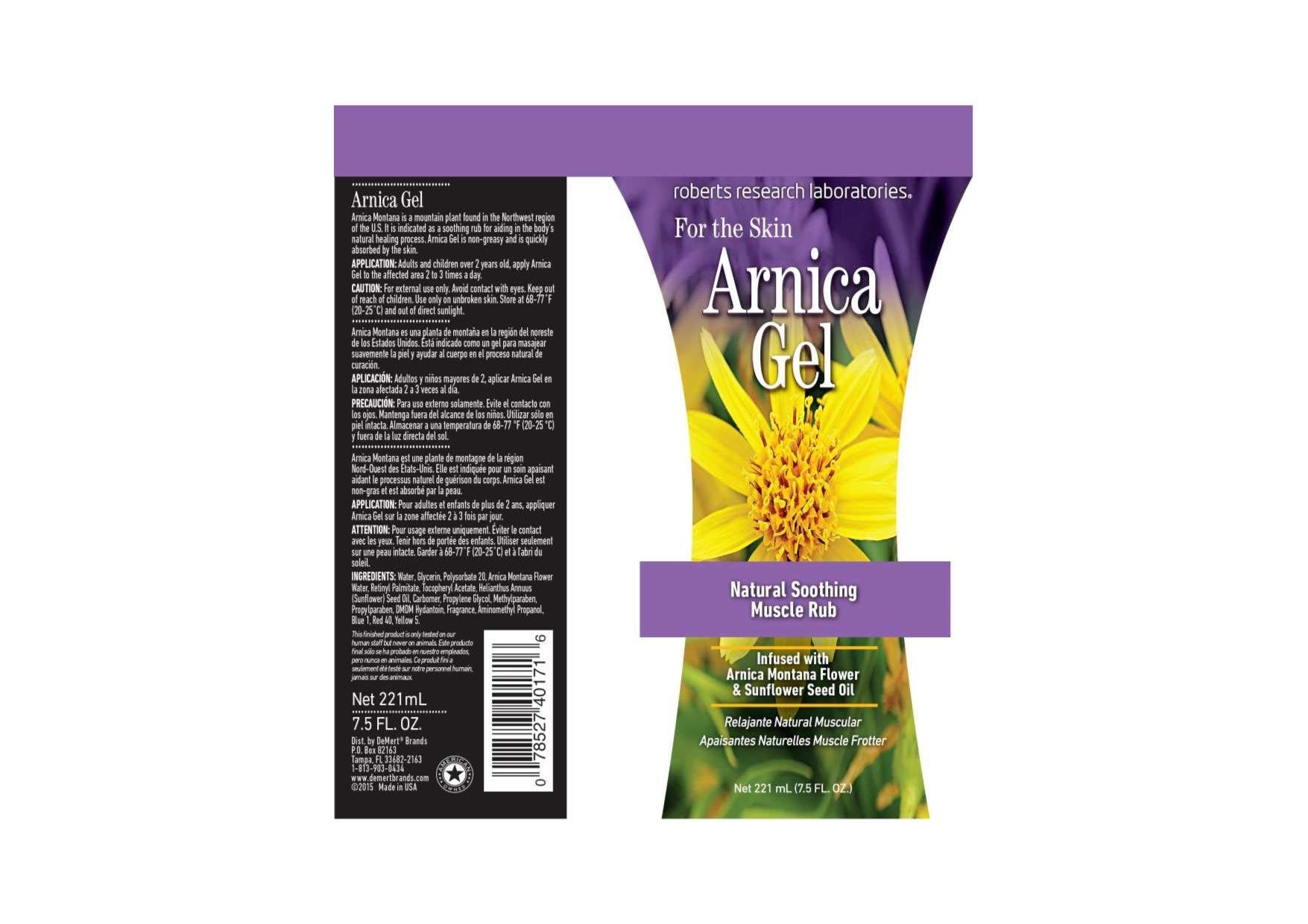 Robert Research Laboratories Arnica Gel, 7.5 Fluid Ounce Robert Research Laboratories buy supplements canada