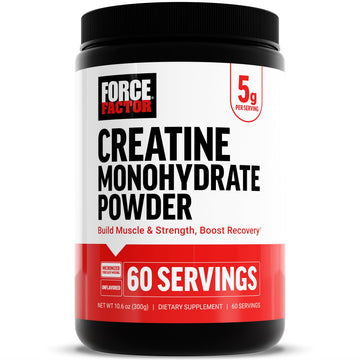 Force Factor Creatine Monohydrate Powder, 5g Micronized Dose to Support Muscle Growth, Strength, Recovery, Cognitive Health & Memory Force Factor buy supplements canada