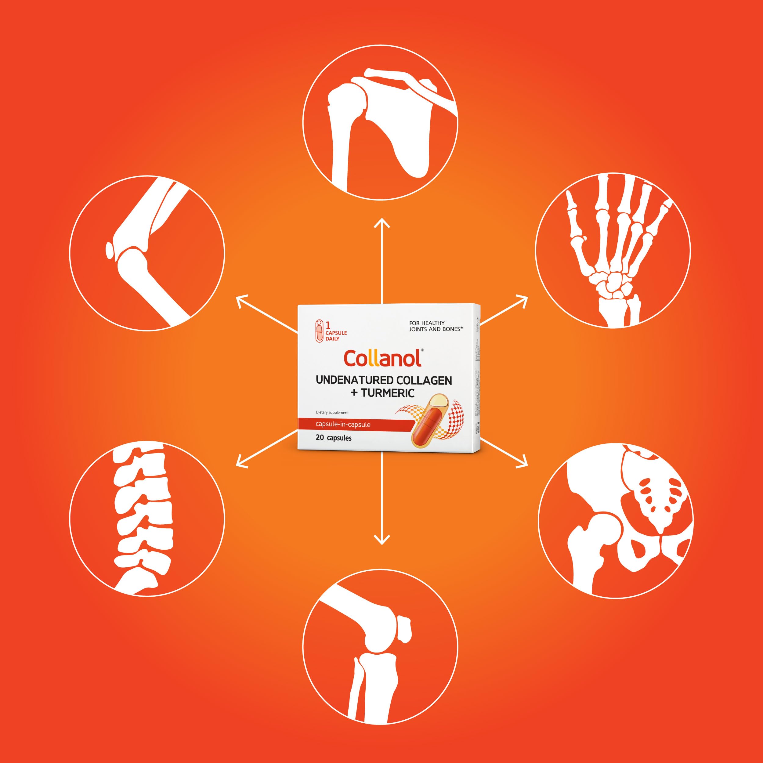 Innovation in The Care of Healthy Joints – Liquid Formula in a Double Capsule. 3D Collagen + Micelle Extract of Turmeric Roots 1 Capsule/Day. Laboratory Tested Collanol buy supplements canada