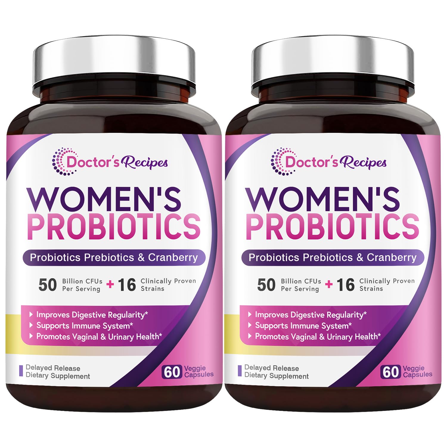 Doctor's Recipes Women's Probiotics, 50 Billion CFU 16 Strains, with Organic Prebiotics Doctor's Recipes buy supplements canada