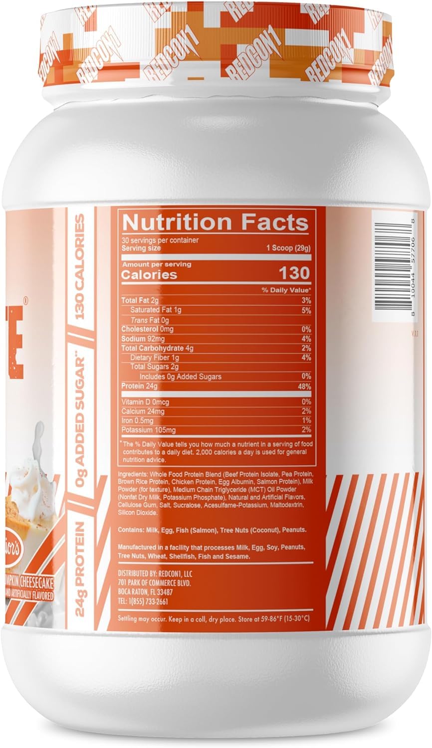 REDCON1 MRE Lite Whole Food Protein Powder, Juniors, Pumpkin Cheesecake - Low Carb REDCON1 buy supplements canada