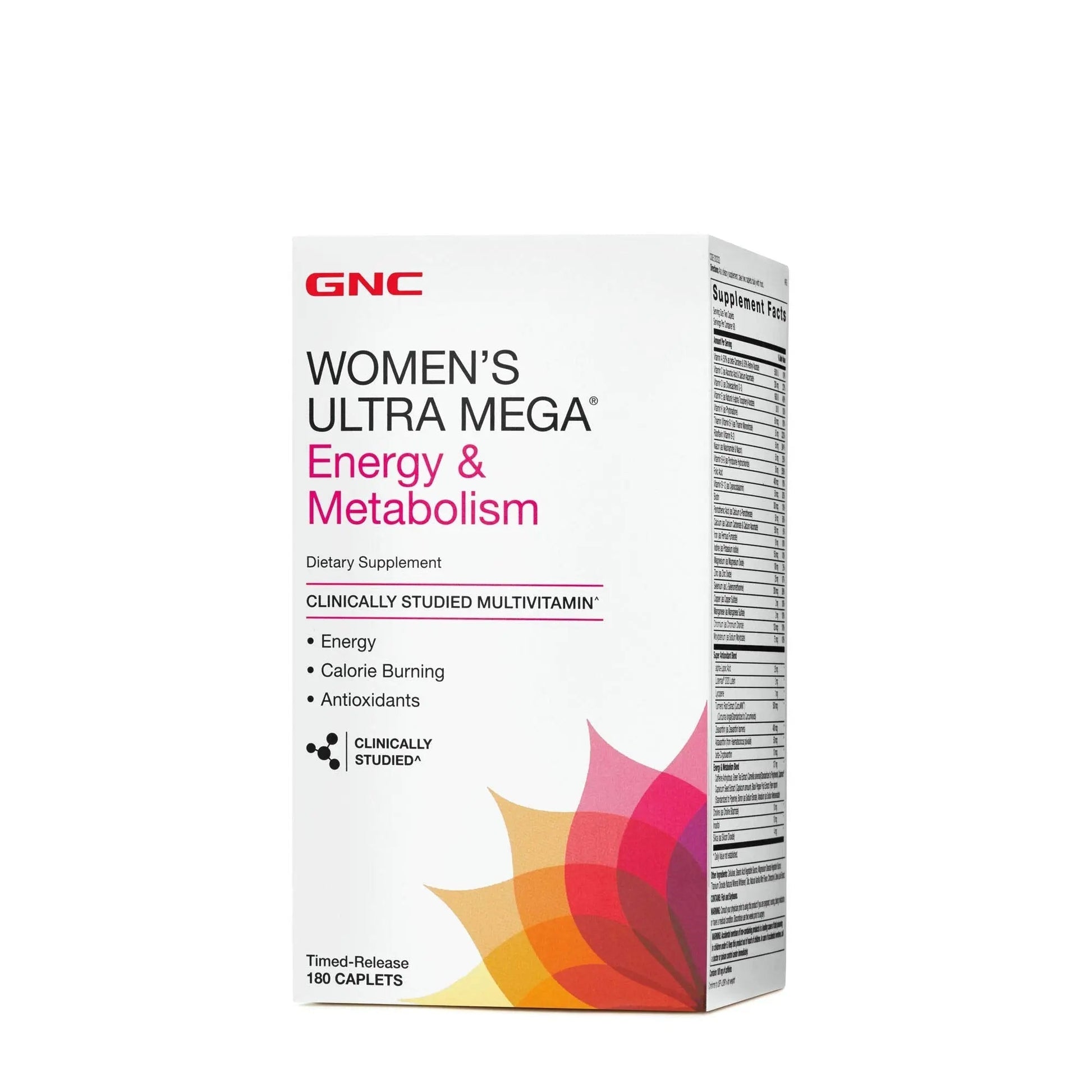GNC Womens Ultra Mega Energy and Metabolism Multivitamin for Women, 180 Count, for Increased Energy, Metablism, and Calorie Burning GNC buy supplements canada