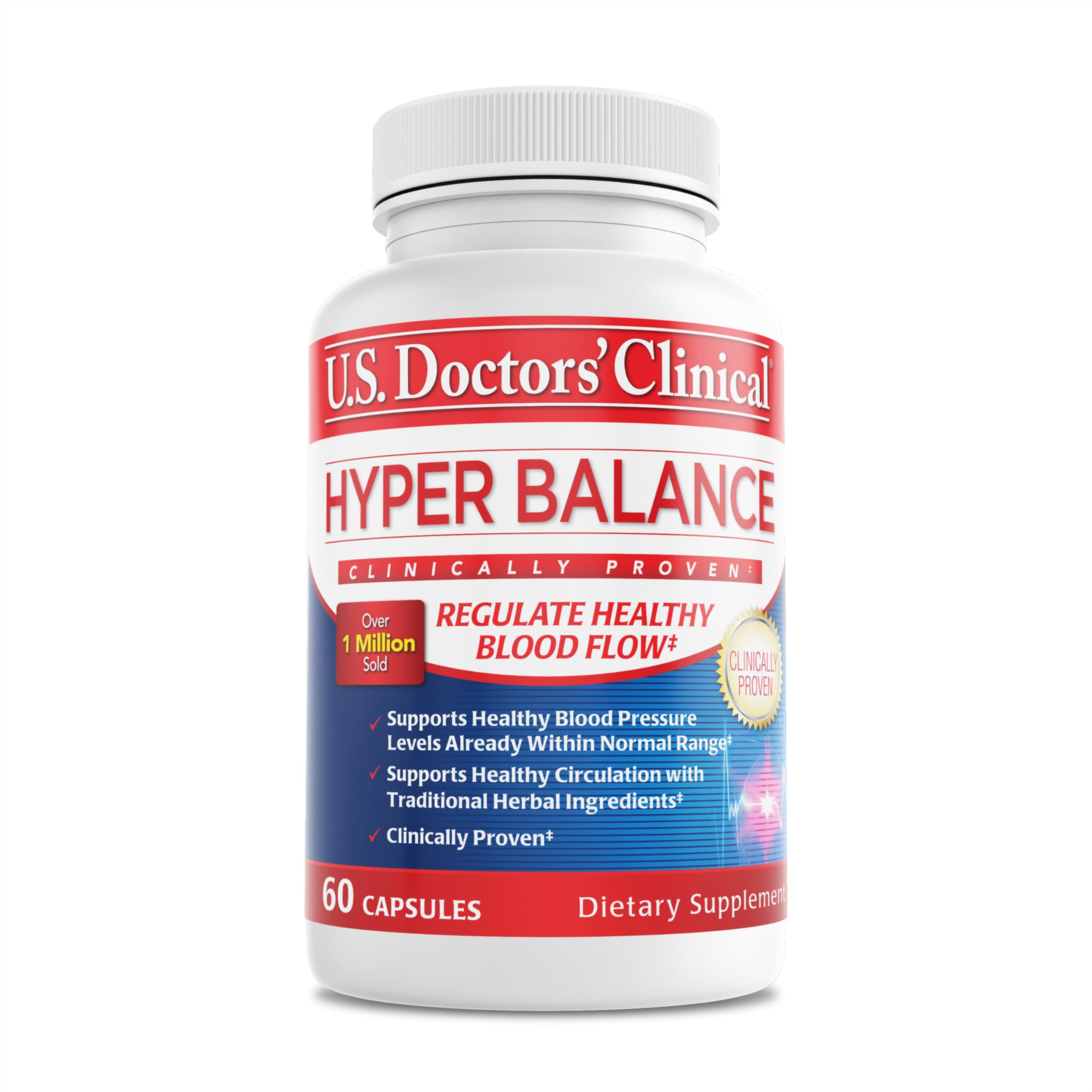 U.S. Doctors’ Clinical HyperBalance Herbal Support for Liver with Eucommia Bark, Senna, Wild Chrysanthemum to Promote Regulation (1 Month Supply – 60 Capsules) U.S.DOCTORS'CLINICAL buy supplements canada