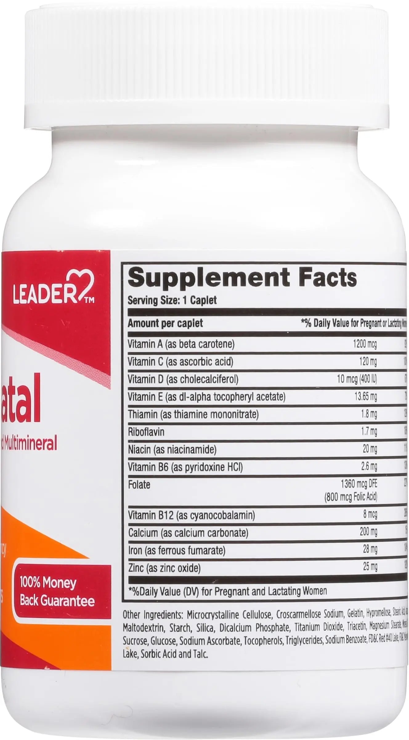 Leader Prenatal Multivitamin with 800mcg Folic Acid & Essential Nutrients for Healthy Pregnancy & Fetal Development, High Potency Vitamin Leader buy supplements canada