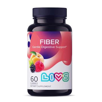LIVS Fiber Gummies for Adults – Promote Digestive Support & Regularity | Gut Health & Smooth Digestion | Plant-Based Prebiotic | Non-GMO Fiber Supplement LIVS buy supplements canada