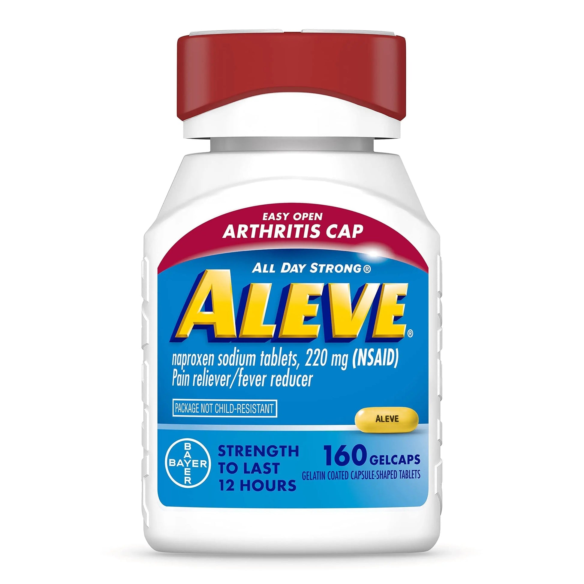 Aleve Gelcaps with Easy Open Arthritis Cap, Naproxen Sodium, Medication for Arthritis Pain, 160 Count Aleve buy supplements canada
