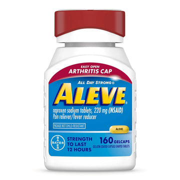 Aleve Gelcaps with Easy Open Arthritis Cap, Naproxen Sodium, Medication for Arthritis Pain, 160 Count Aleve buy supplements canada