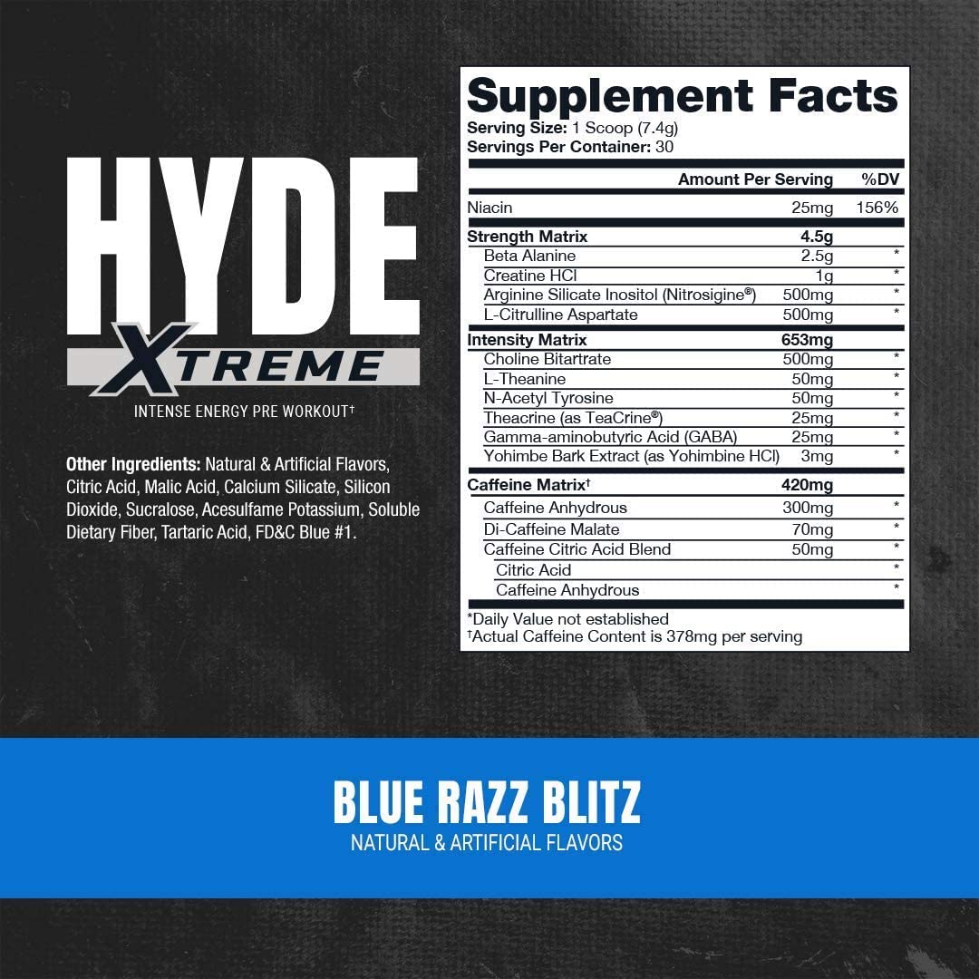 PROSUPPS Hyde Xtreme Blue Razz and Hyde Max Pump Blue Raspberry Bundle PROSUPPS buy supplements canada