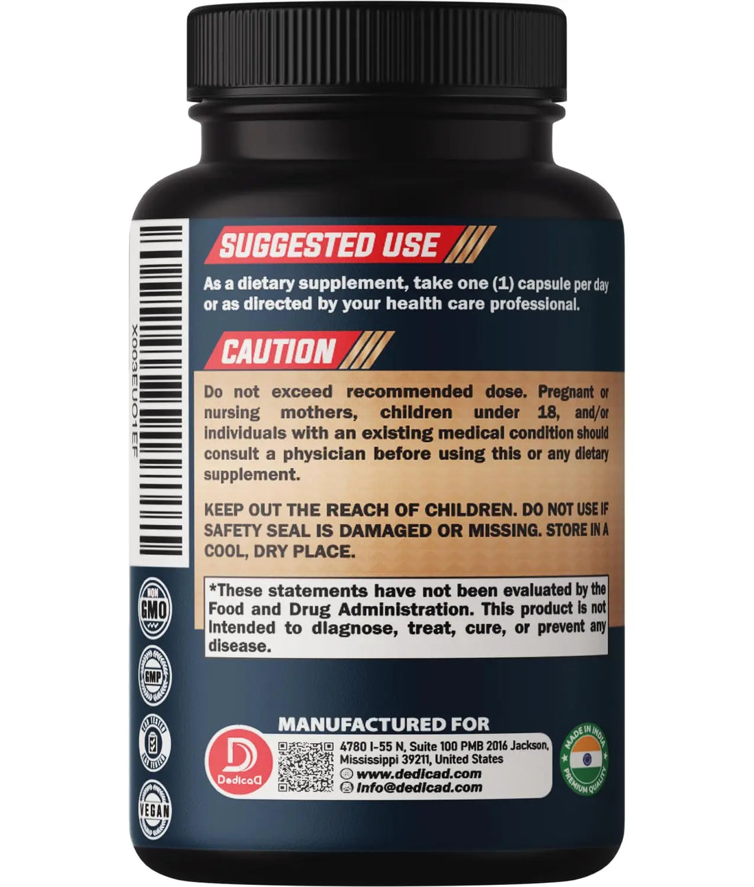 DEDICAD 10in1 Noni Capsules - 4 Month Supply with Elderberry, Boswellia, Turmeric, Ginger & More - Support Muscle, Joint, Digestive & Immune - 2 Packs of 60 Vegan Capsules, Non-GMO & Gluten-Free DEDICAD buy supplements canada