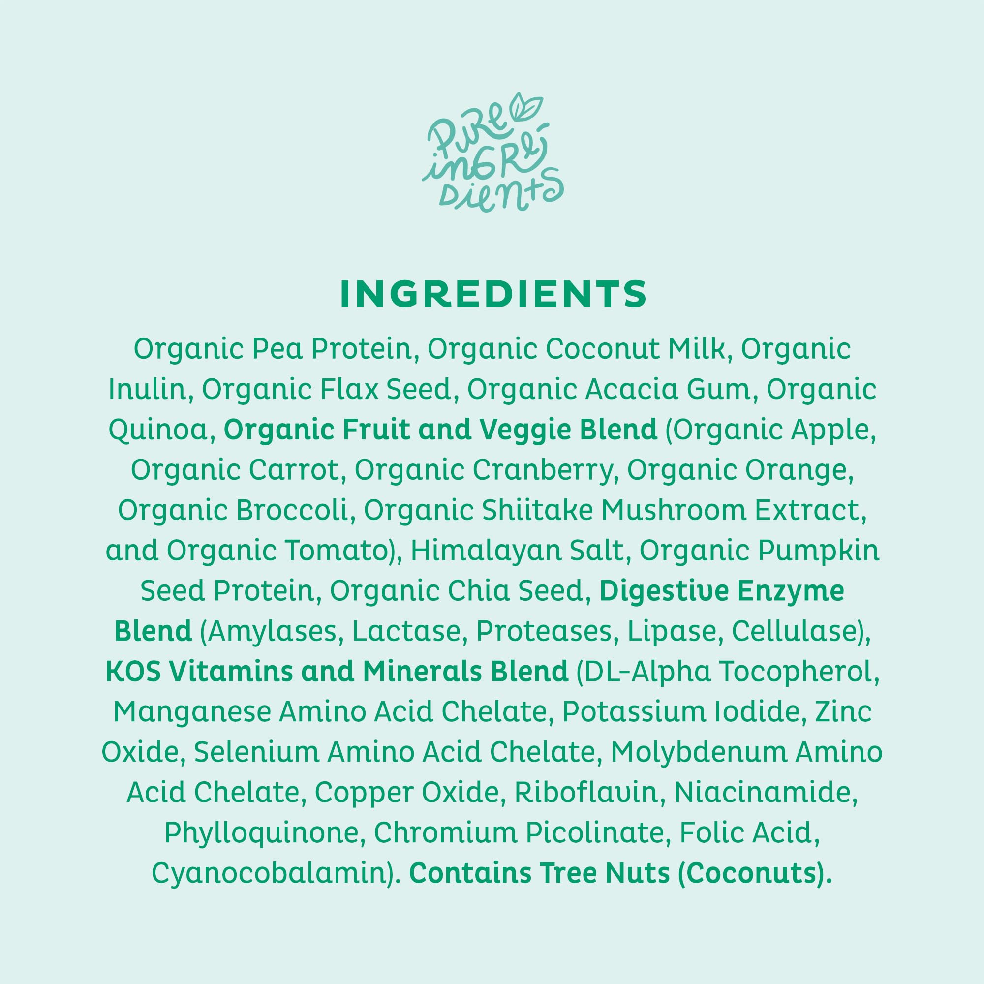 KOS Vegan Protein Powder, Unflavored & Unsweetened - Low Carb Pea Protein Blend KOS buy supplements canada