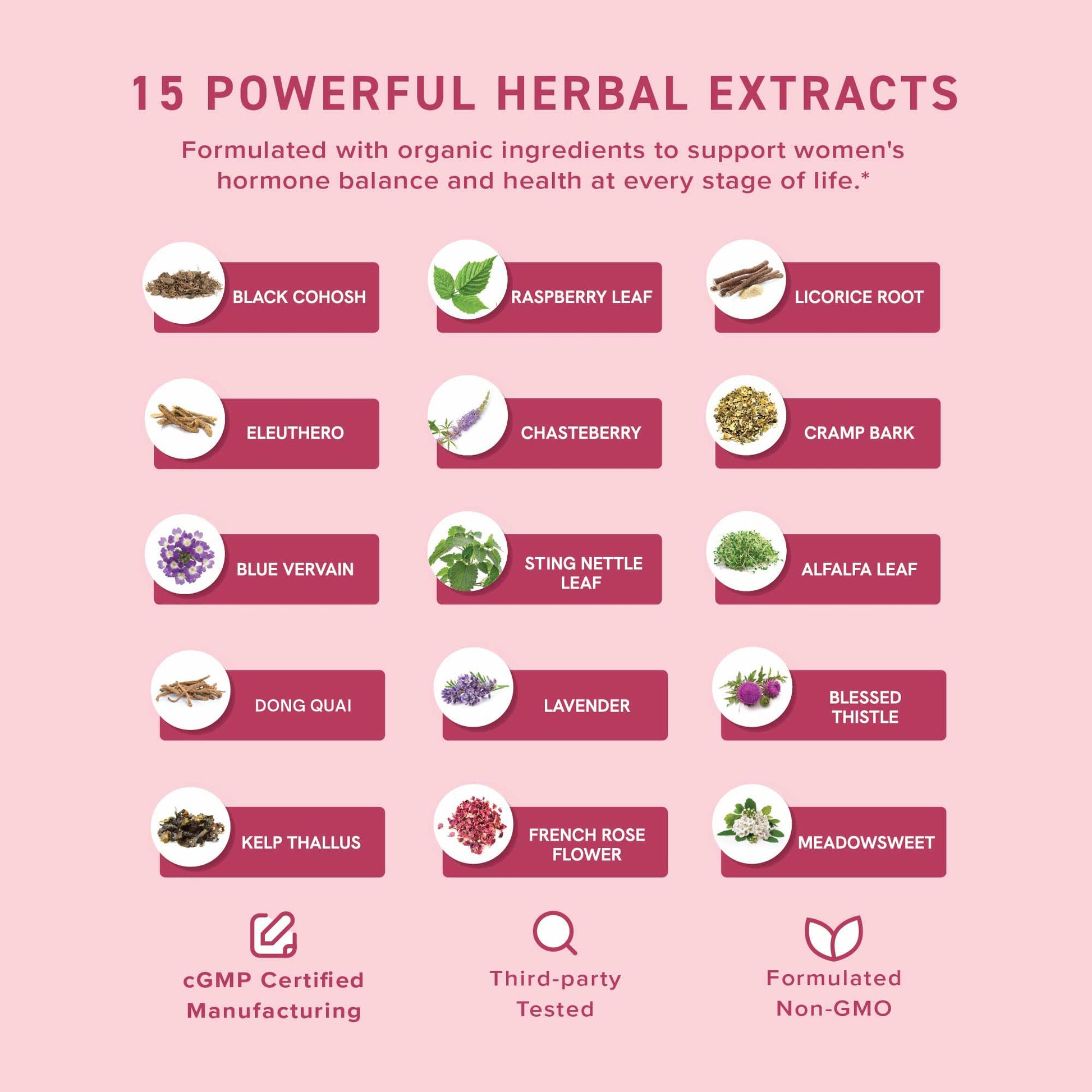 Hormone Balance Liquid Drops | with Black Cohosh, Stinging Nettle, Red Raspberry Leaf, Chasteberry & More | Menopause, Hot Flash, & PMS Relief Menstrual Herbal Support Tincture | Vegan Formula | 2oz SMNutrition buy supplements canada