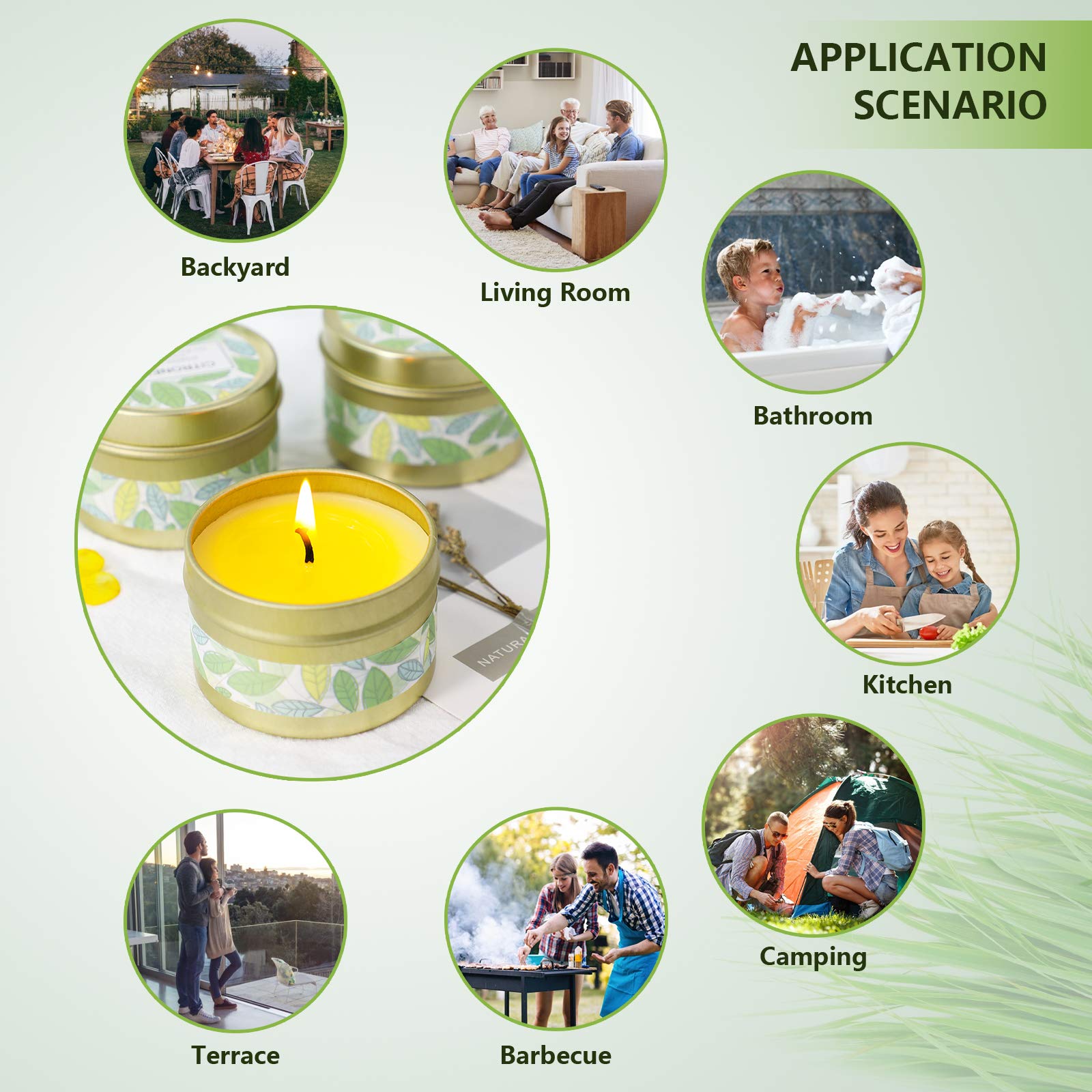 Citronella Candles Outdoor, Scented Candles, Summer Soy Wax Candles, Lemongrass Candles STRN buy supplements canada