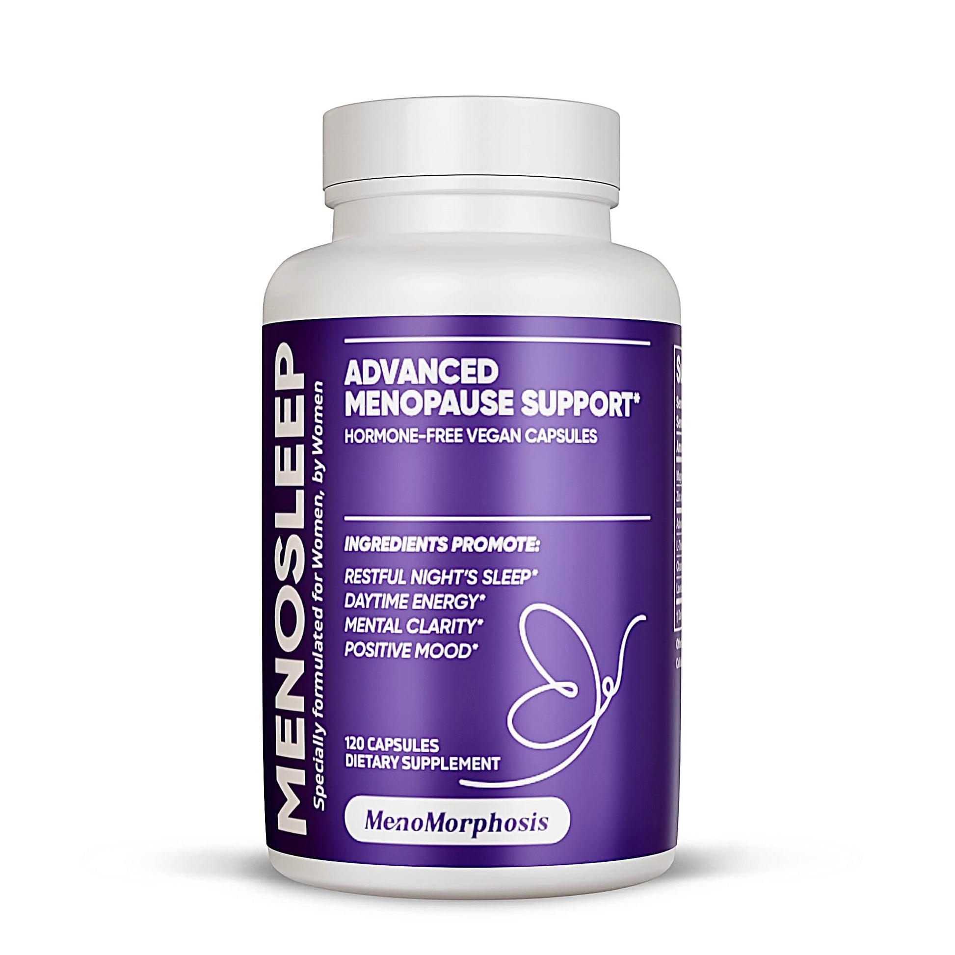 Meno Sleep Menopause Support Supplement: Clinically Proven Ingredients Improve Energy, Mood & Mental Clarity. Magnesium Glycinate, L-Theanine, Ashwagandha, Made in USA, Vegan, Hormone Free 120 Ct MenoMorphosis buy supplements canada