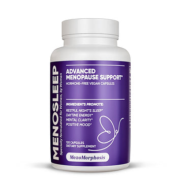 Meno Sleep Menopause Support Supplement: Clinically Proven Ingredients Improve Energy, Mood & Mental Clarity. Magnesium Glycinate, L-Theanine, Ashwagandha, Made in USA, Vegan, Hormone Free 120 Ct MenoMorphosis buy supplements canada