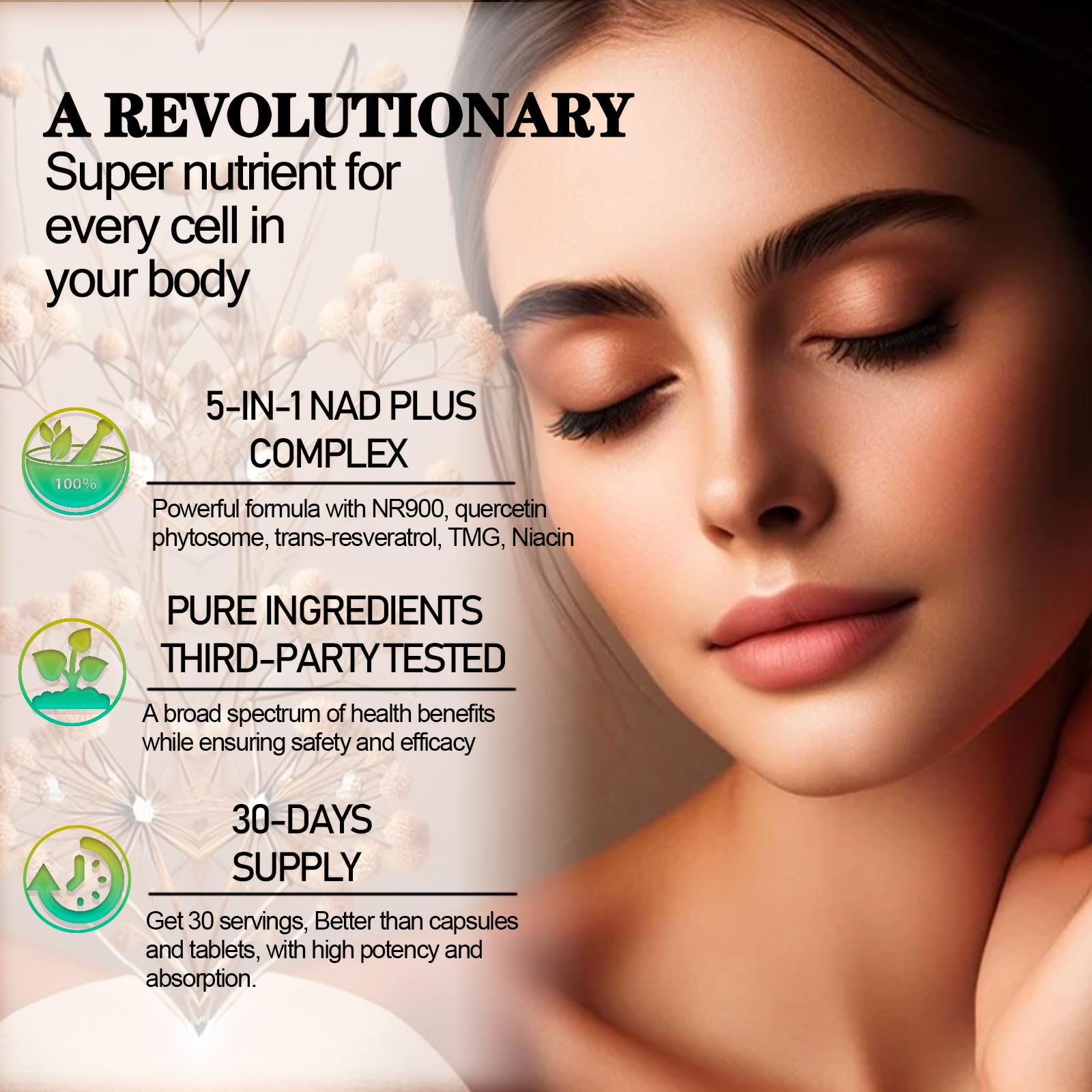 NAD Supplements for Women & Men, Liposomal NAD Nicotinamide Riboside Resveratrol 900mg, TMG, Quercetin, Vitamin B3, Organic Liquid NAD Resveratrol Supplement for Longevity, Energy, Anti-Aging, Focus WellVeraVida buy supplements canada