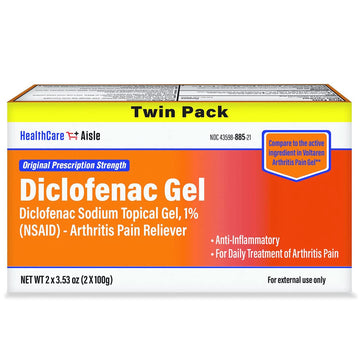 HealthCareAisle Diclofenac Gel Twin Pack Diclofenac Sodium Topical Gel (NSAID) Arthritis Pain Reliever 1% 200 grams (2 x 100g) HealthCareAisle buy supplements canada