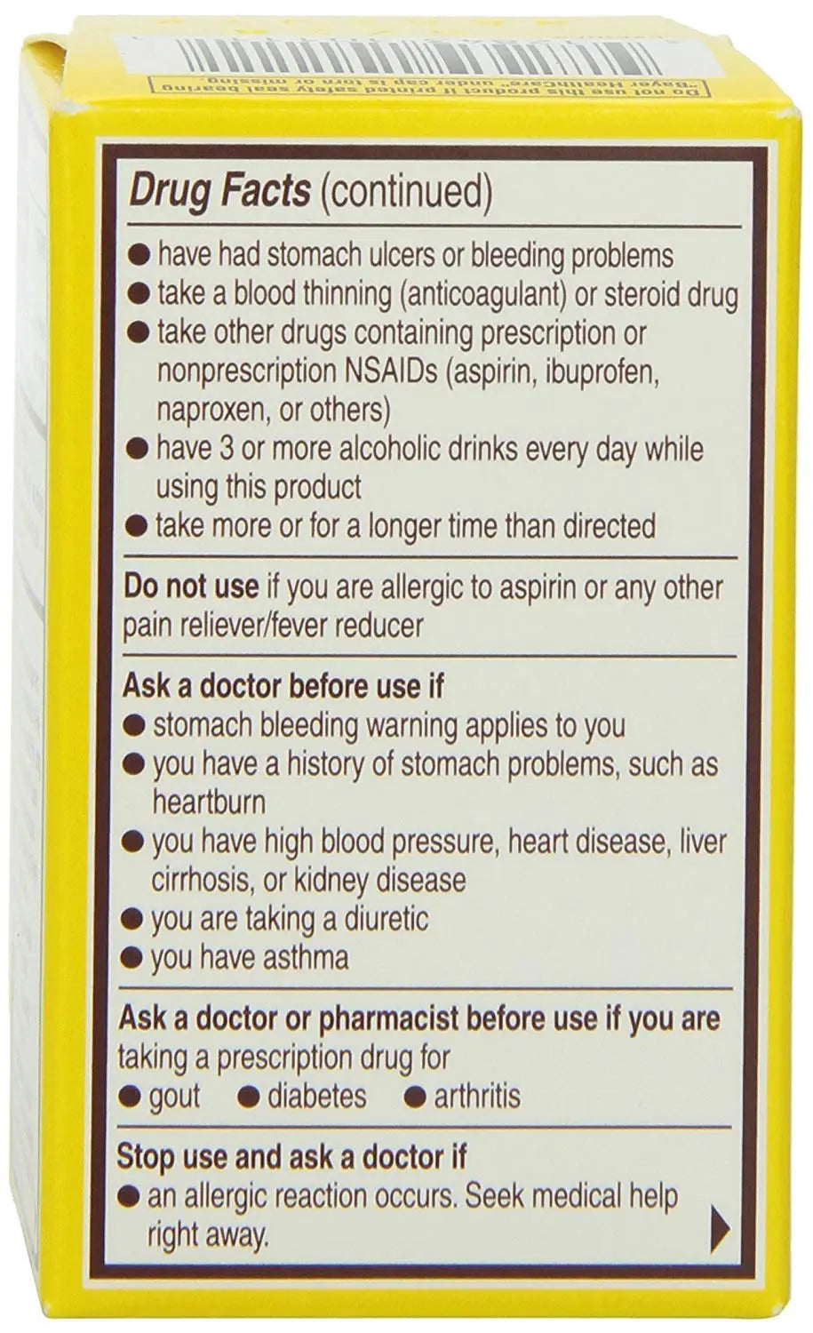 Genuine Bayer Aspirin 325mg Tablets, 24-Count (Pack of 2) Bayer buy supplements canada