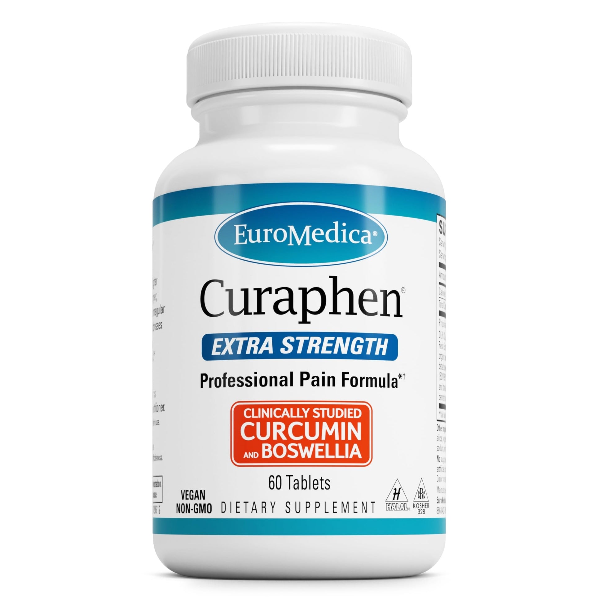 EuroMedica Curaphen Extra Strength - Curcumin & Boswellia Supplement for Healthy Circulation Support - Turmeric Supplement to Support Joints, Muscle Health & Endorphin Production - 60 Tablets EuroMedica buy supplements canada