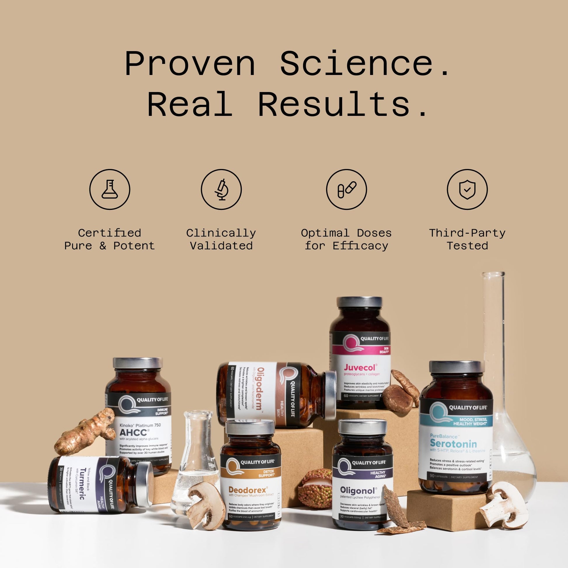 Quality of Life Pure Balance Serotonin Premium–Helps Boost Serotonin & Cortisol Levels - Includes 5-HTP, Venetron, Sensoril, Vitamin D3 & L-Theanine–60 Capsules Quality of Life buy supplements canada