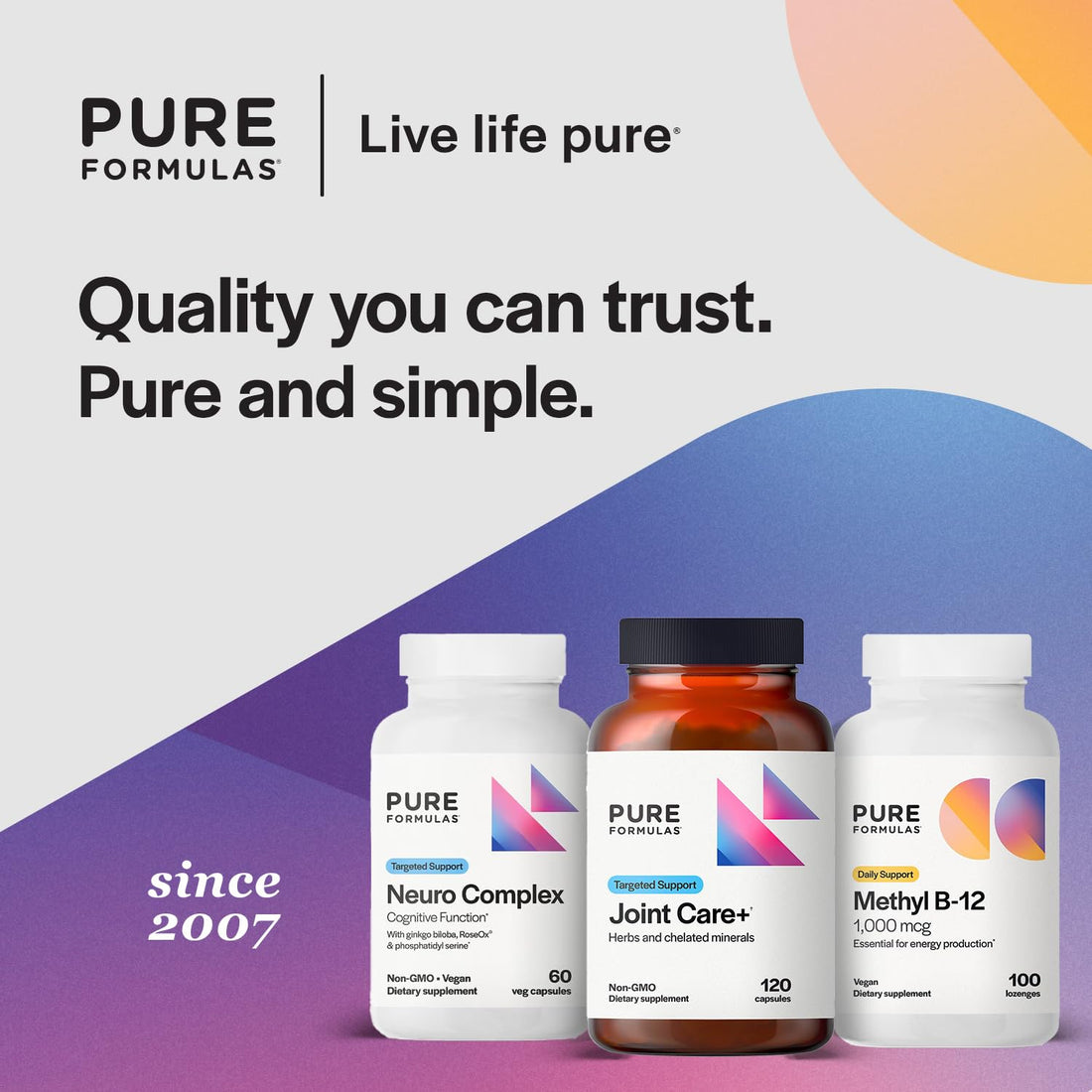 PureFormulas Joint Care + - Premium Joint Support Supplement with Hyaluronic Acid, Glucosamine, MSM, Green Lipped Mussel, Turmeric & More - Non-GMO Formula for Adults (120 Capsules) PureFormulas buy supplements canada