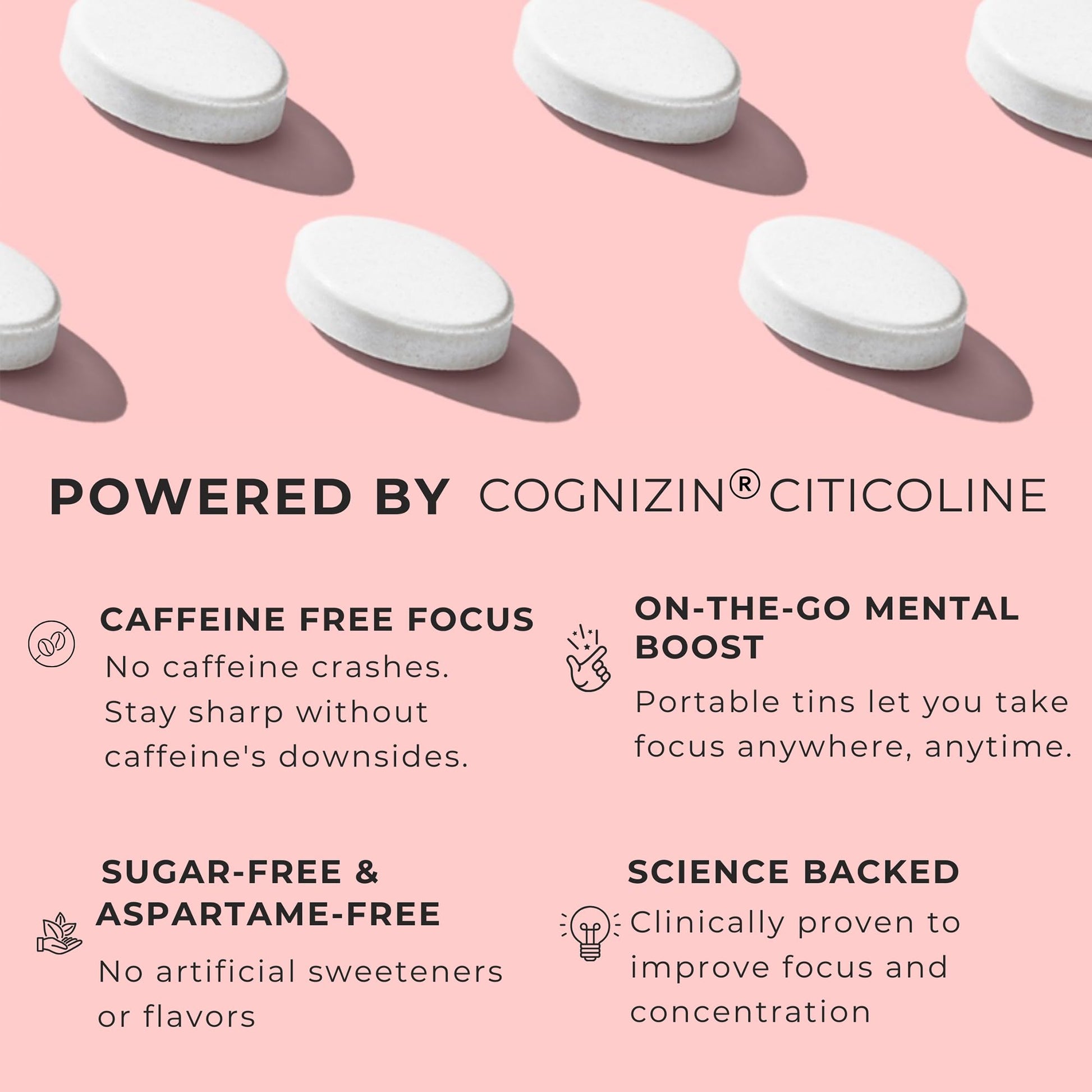 NOOZ Focus Mints Refill Bag - Caffeine-Free Brain Booster for Mental Clarity-Tangerine & Lemon Flavor | Sugar-Free, Travel-Friendly Supplement with Vitamin C, B6, B12 - Non-GMO, Clean Label, 150 Mints NOOZ buy supplements canada
