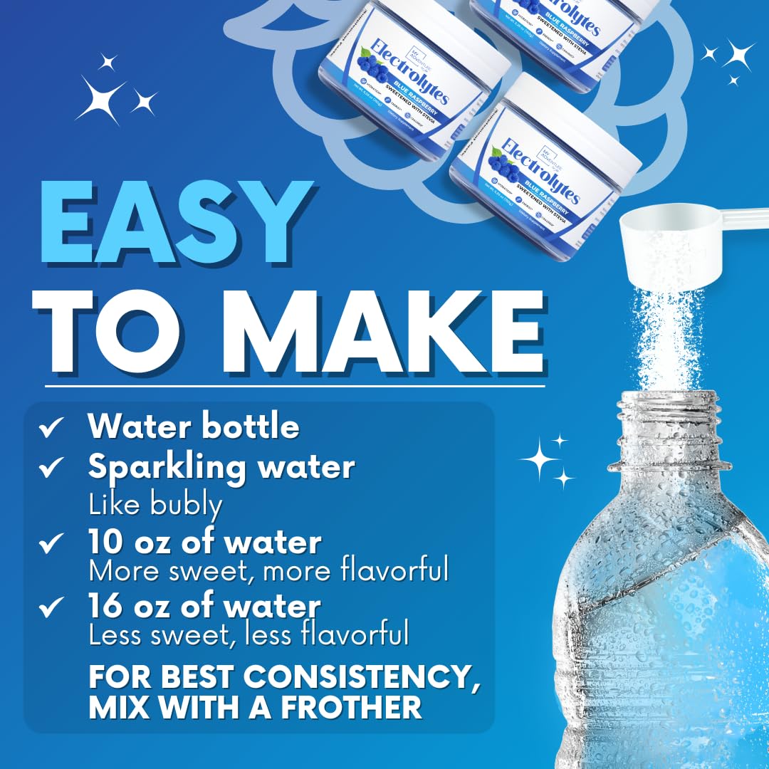 Zero Sugar - Blue Raspberry Electrolytes Powder - Refreshing Hydration - Caffeine Free Energy - All Natural Ingredients - Vegan, Keto and Paleo - Sugar Free Electrolyte Powder Drink Mix - 37 Servings My Adventure to Fit buy supplements canada
