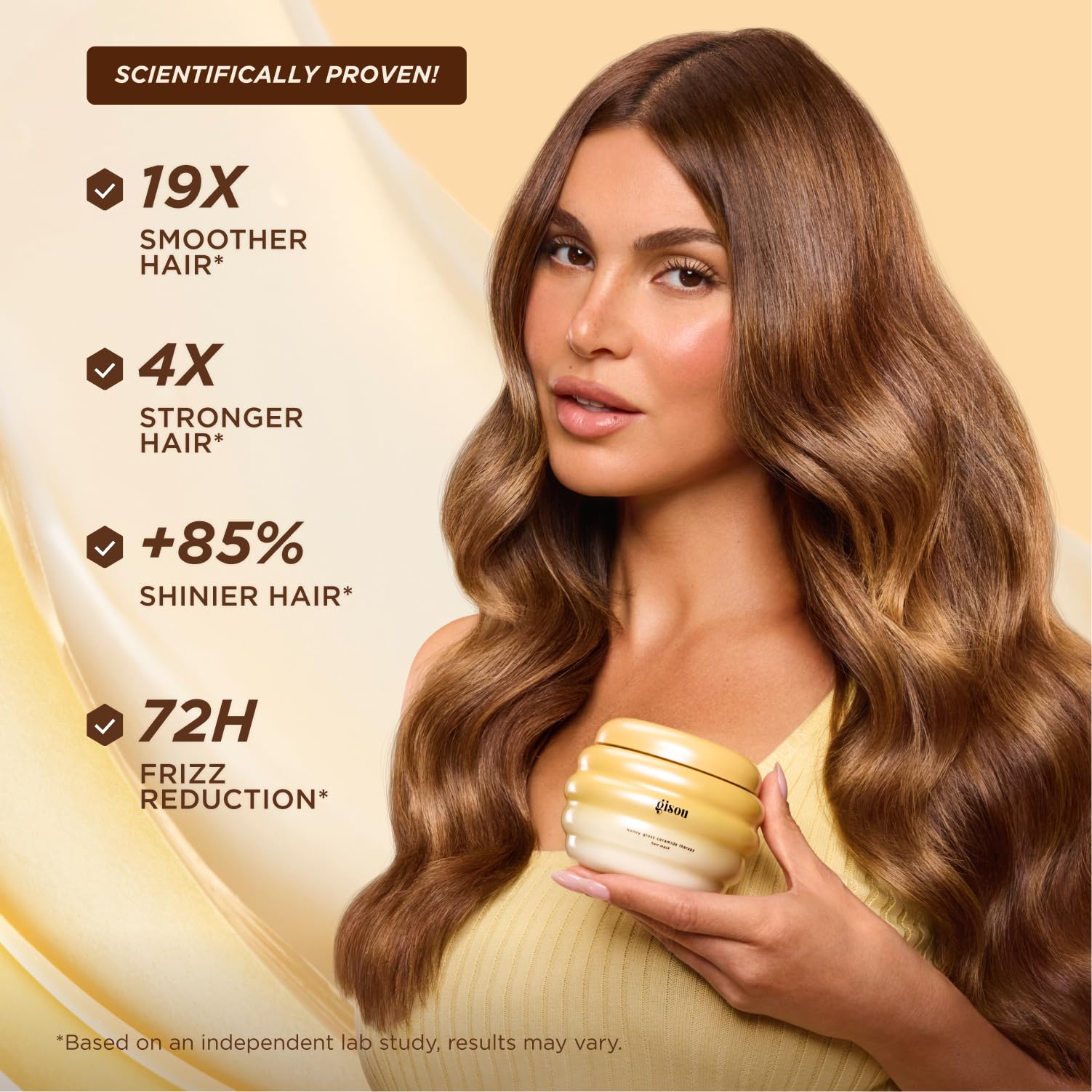 Gisou Honey Gloss Hair Therapy Trio - Mini Shampoo, Hair Mask and Conditioner for smoother, stronger and glossier hair Gisou buy supplements canada