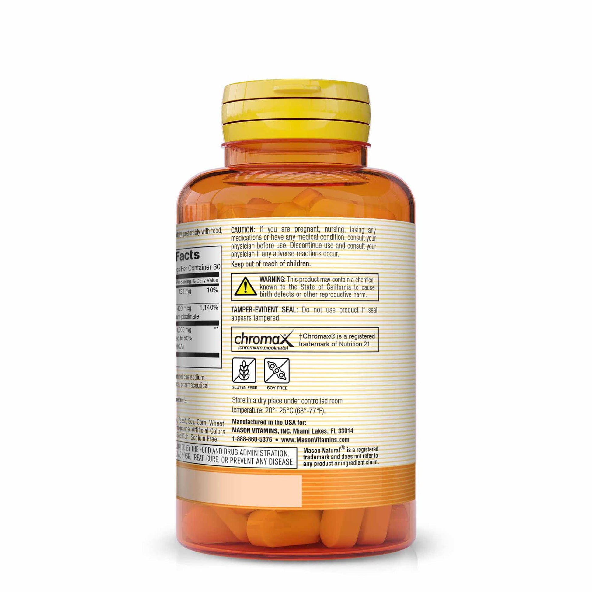 MASON NATURAL Garcinia Cambogia 500 mg HCA with Calcium and Chromium MASON NATURAL buy supplements canada