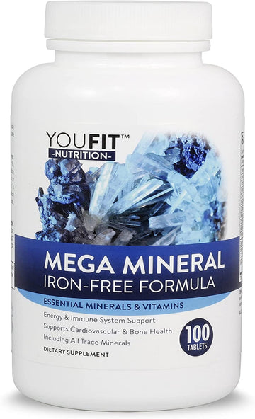 Mega Minerals Supplement by Youfit Nutrition | Trace Minerals | Premium Formula with Source of Minerals and Immune Health Support | Iron Free | All in One YouFit Nutrition buy supplements canada