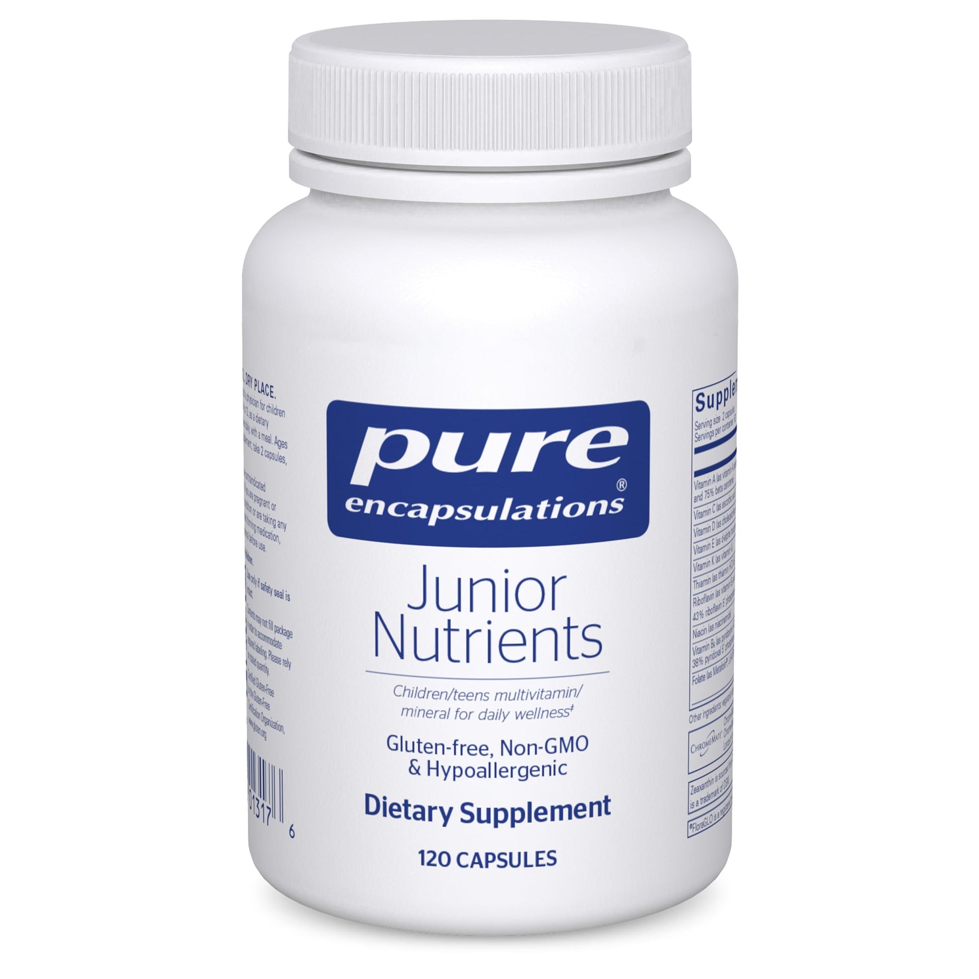 Pure Encapsulations Junior Nutrients - Kids & Teens Multivitamin - Without Iron - with Calcium, Vitamin D3 & Vitamin C - Non-GMO & Vegetarian - 120 Capsules Pure Encapsulations buy supplements canada