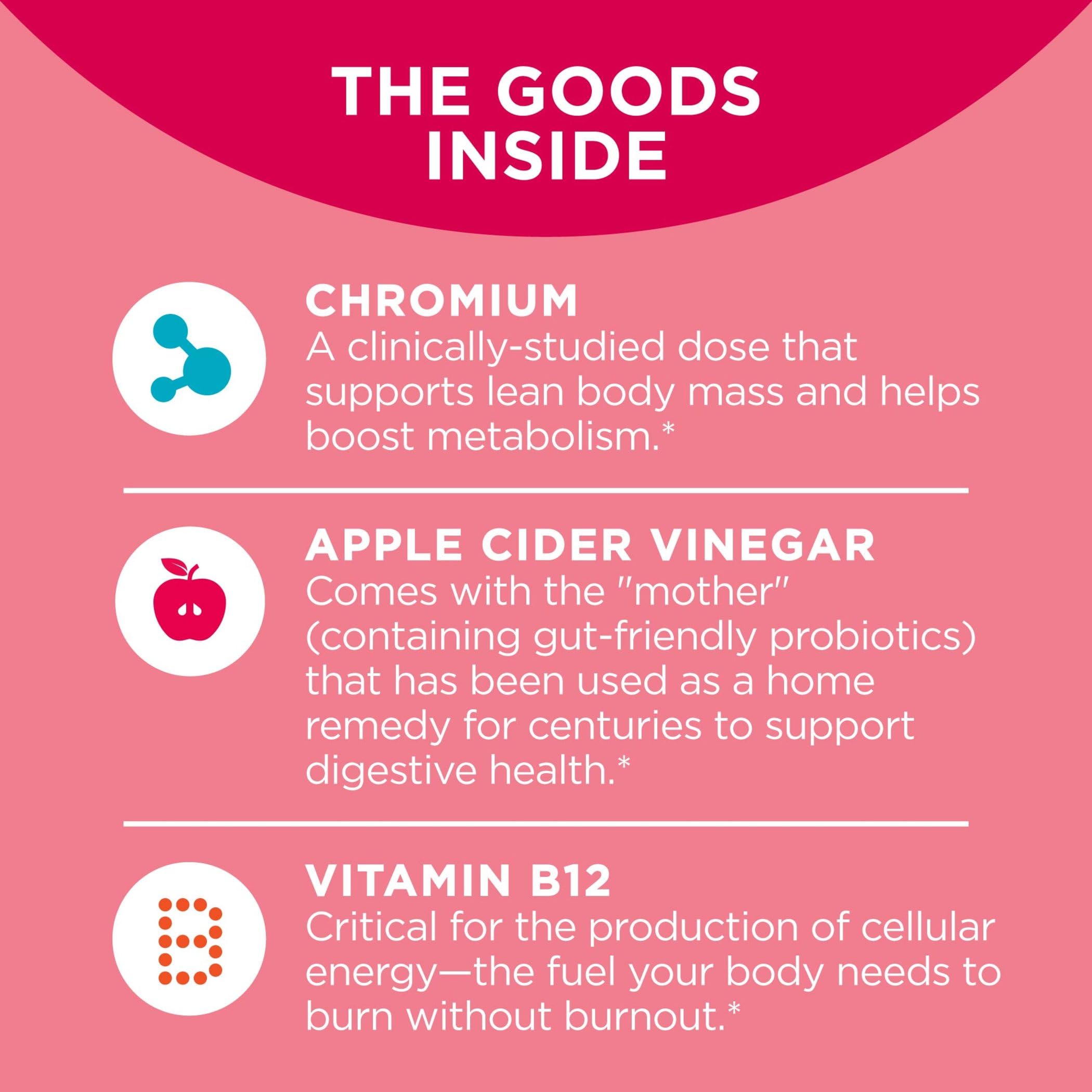 OLLY Metabolism Gummy Rings, Apple Cider Vinegar, Vitamin B12, Chromium, Energy OLLY buy supplements canada