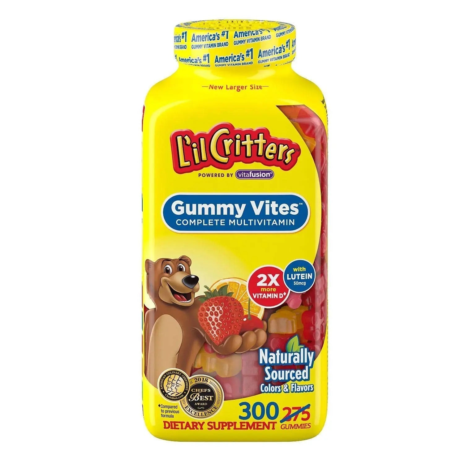 Gummy Vites Children's Chewable Gummy Bear Multivitamin Dietary Supplement, 300 Count L'il Critters Gummy Vites buy supplements canada