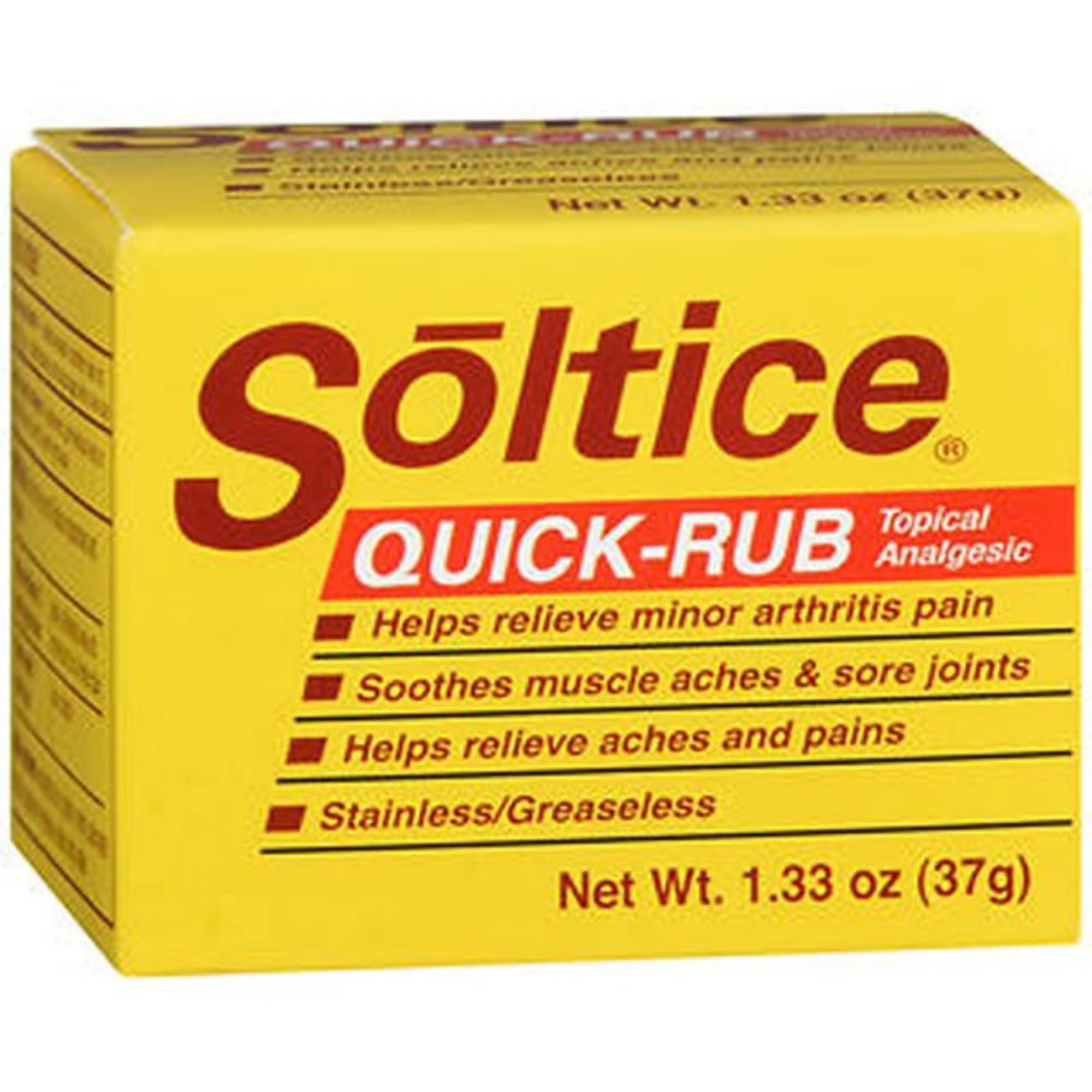 Soltice Quick Rub Topical Pain Reliever, 1.33 Ounces OAKHURST COMPANY buy supplements canada