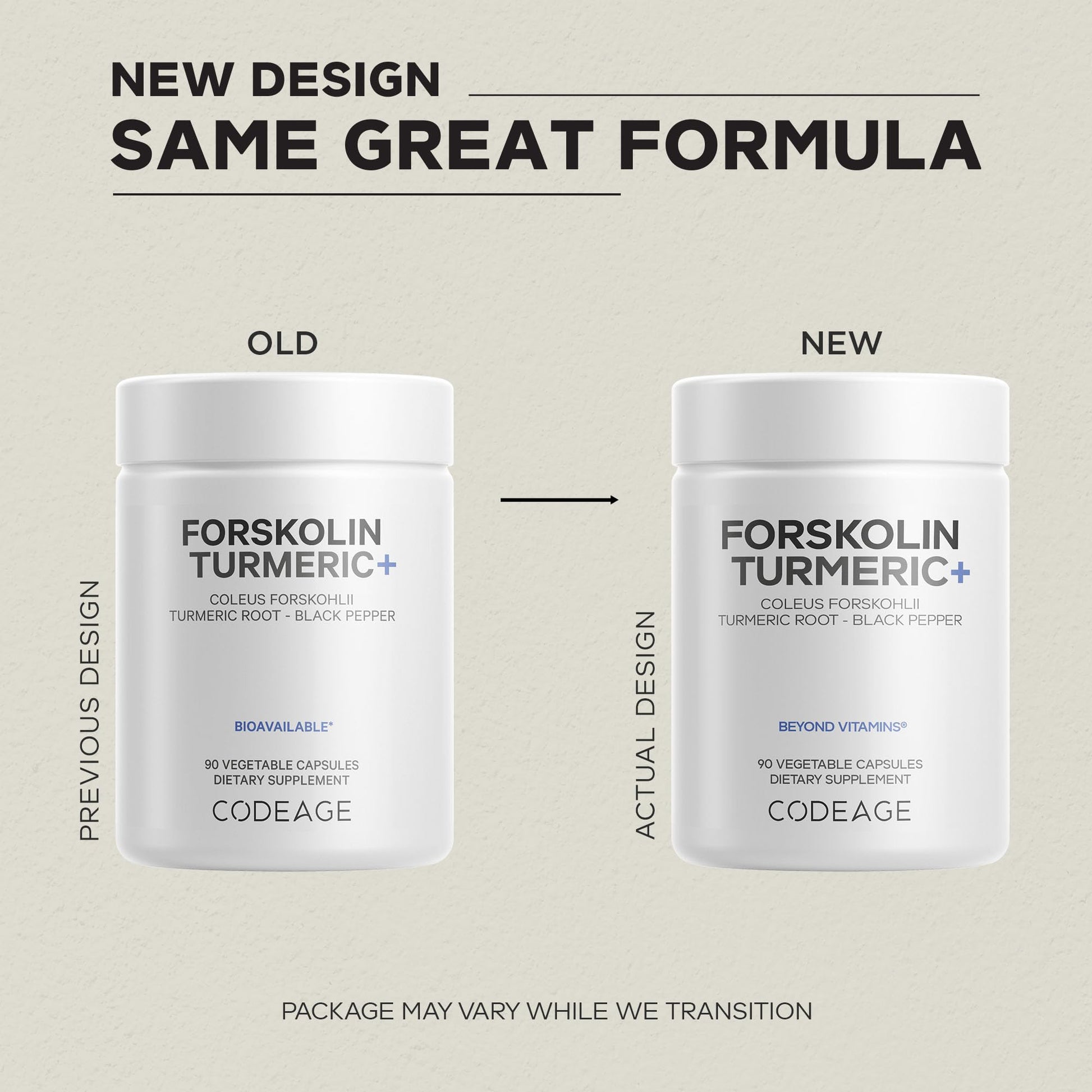 Codeage Forskolin, Pure Forskolin Coleus + Organic Turmeric Root Powder, 95% Curcuminoids + Bioperine Black Pepper - 20% Standardized Coleus Forskohlii Supplement - Non-GMO - 90 Capsules Codeage buy supplements canada
