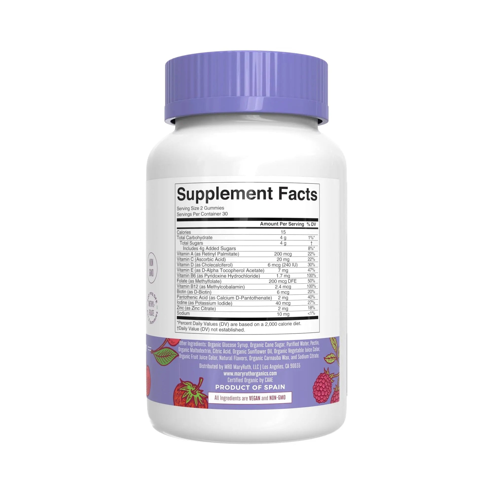 MaryRuth Organics Gummies for Kids–Multivitamin (Mixed Berry & Cherry), & Probiotic (Strawberry) | USDA Organic, No Gelatin! | MARYRUTH'S buy supplements canada