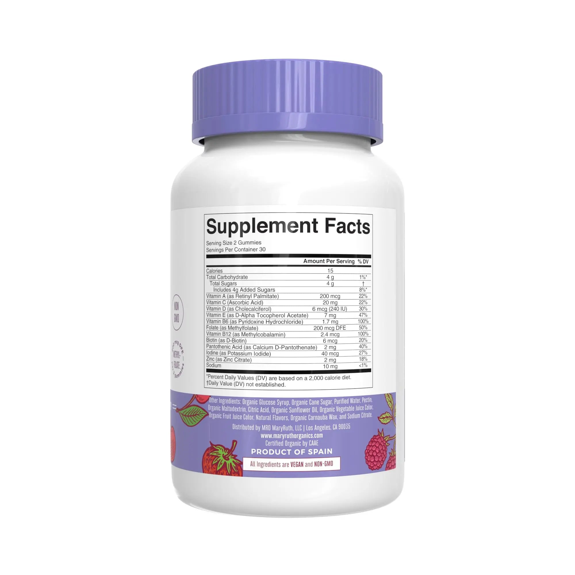 MaryRuth Organics Gummies for Kids–Multivitamin (Mixed Berry & Cherry), & Probiotic (Strawberry) | USDA Organic, No Gelatin! | MARYRUTH'S buy supplements canada