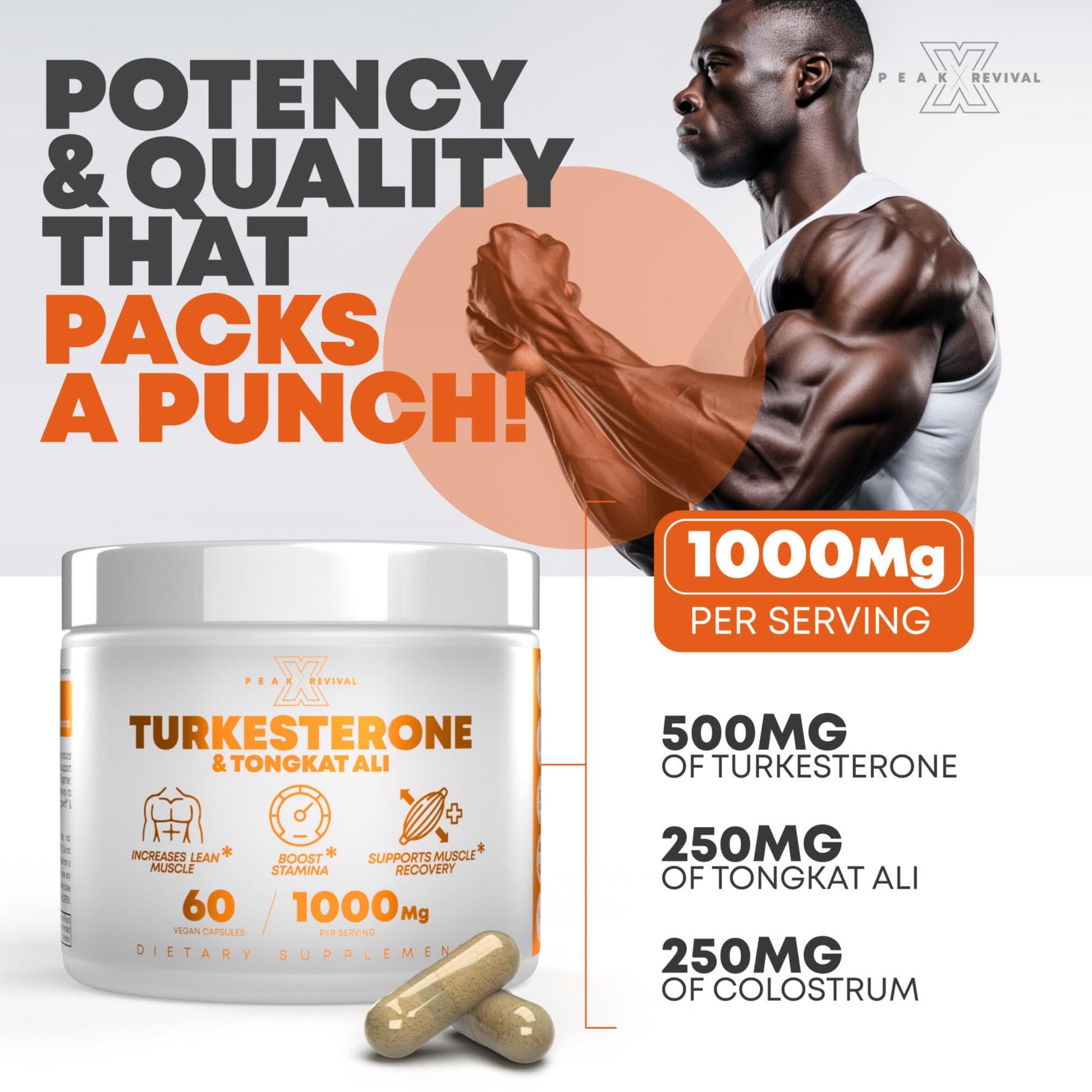 Peak Revival-X Turkesterone & Tongkat Ali 1000mg Supplement - 500mg Peak Revival-X buy supplements canada