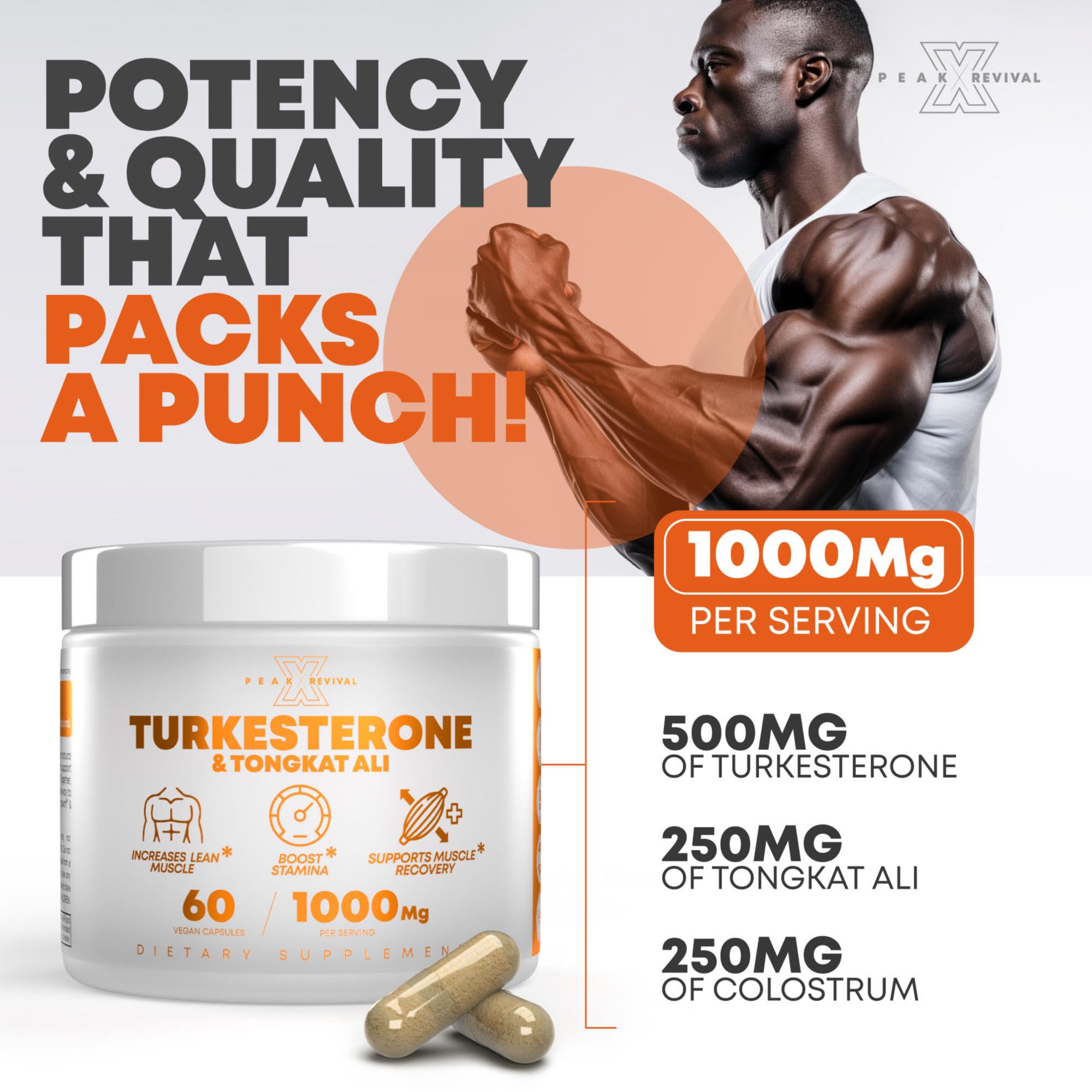 Peak Revival-X Turkesterone & Tongkat Ali 1000mg Supplement - 500mg Peak Revival-X buy supplements canada
